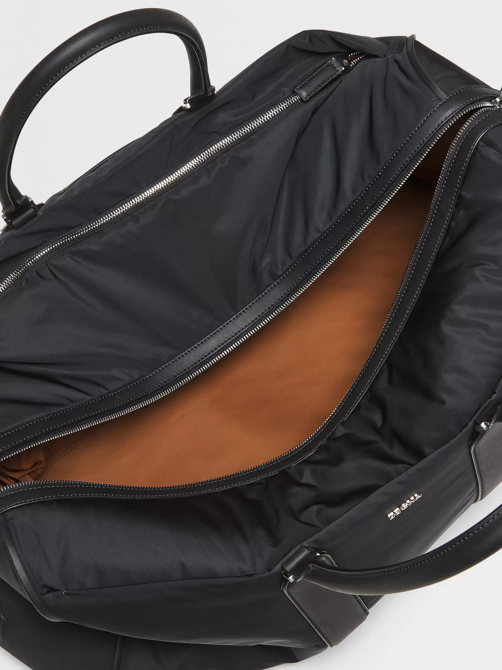 Cheap ZEGNA Bolsa de Viaje 55 en Nailon Color Negro