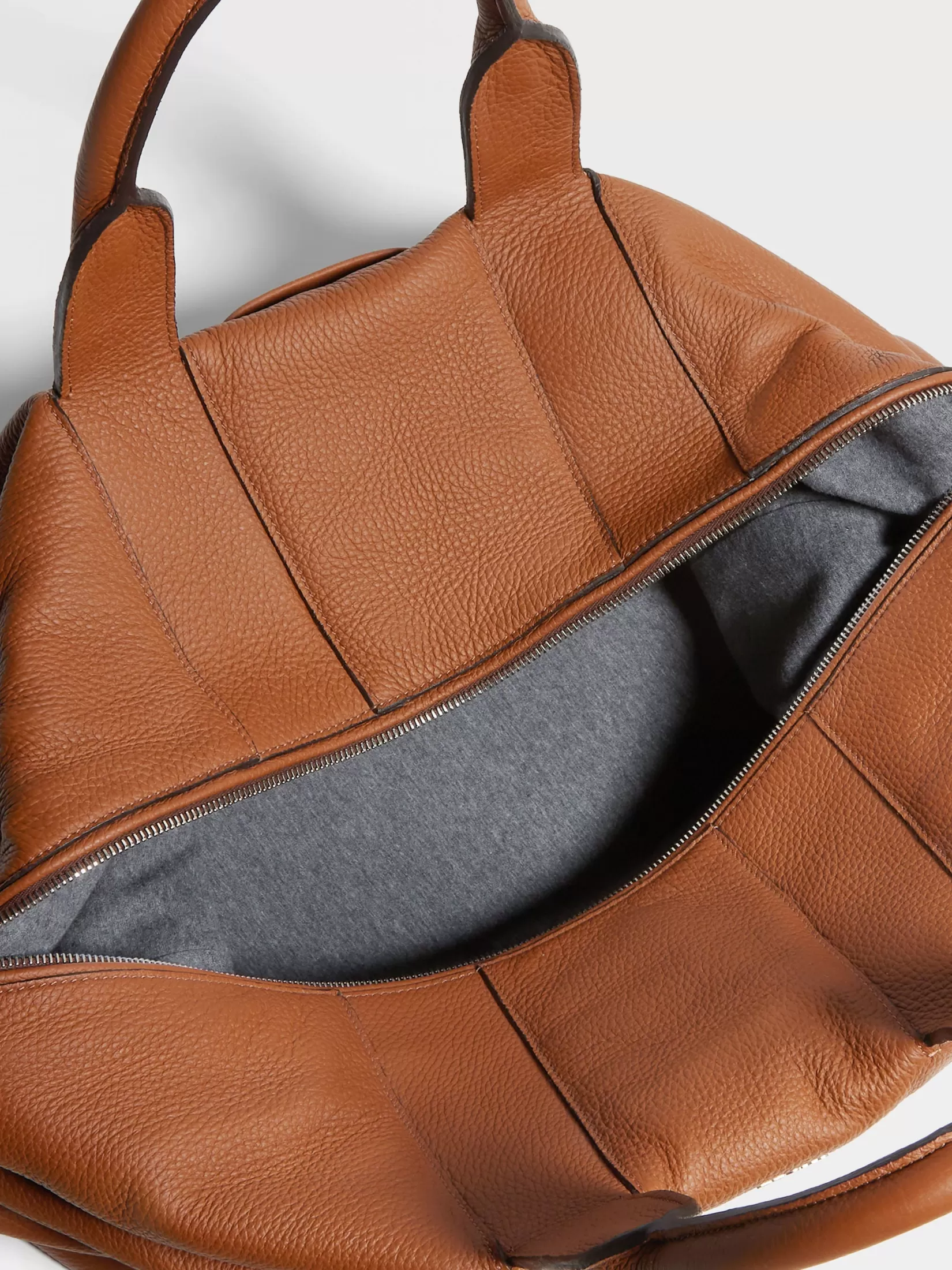 Discount ZEGNA Bolsa de Viaje Raglan en Piel de Ciervo Color Foliage