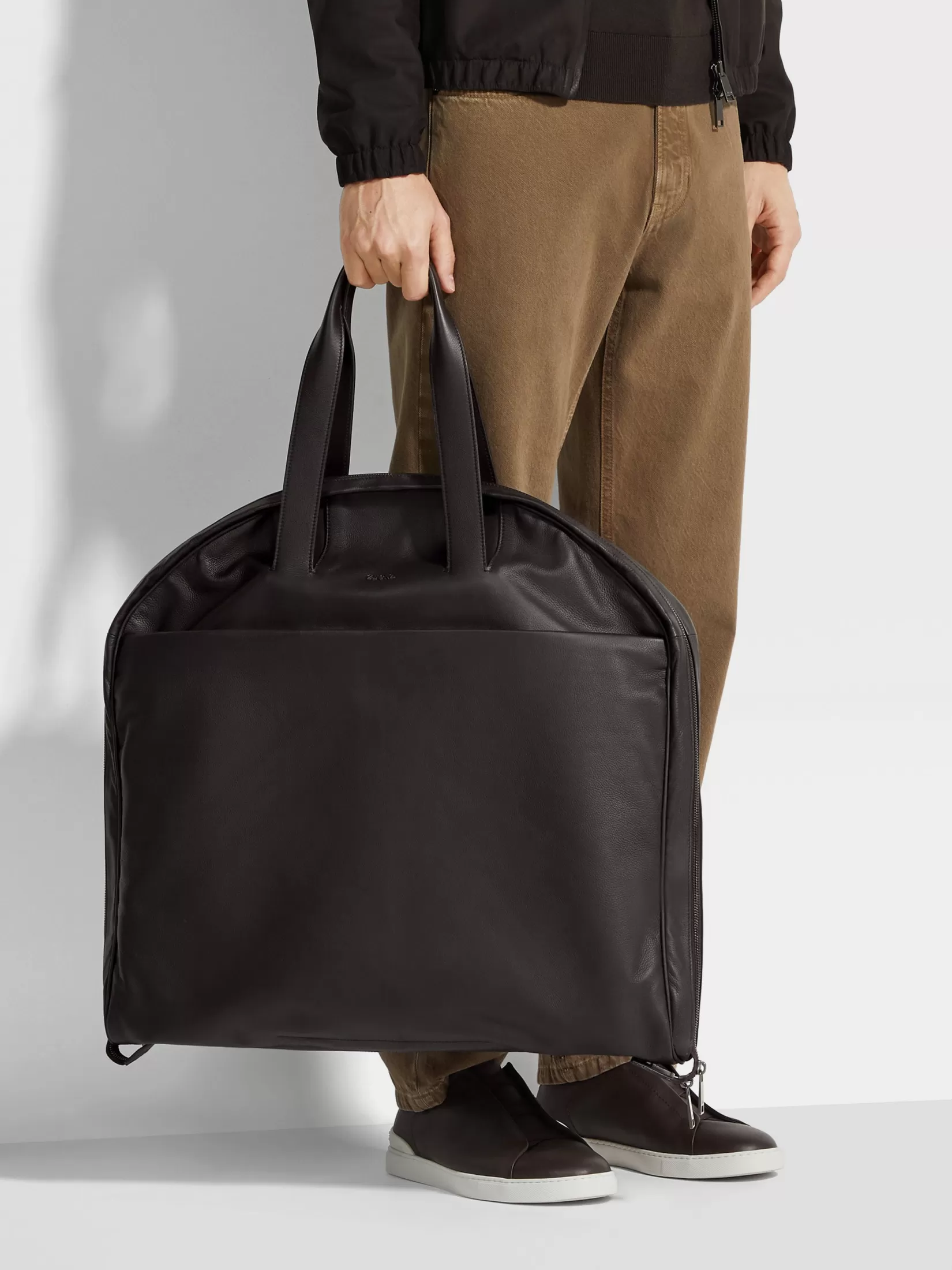 Discount ZEGNA Bolsa Portatrajes en SECONDSKIN Marrón Oscuro Marrónoscuro