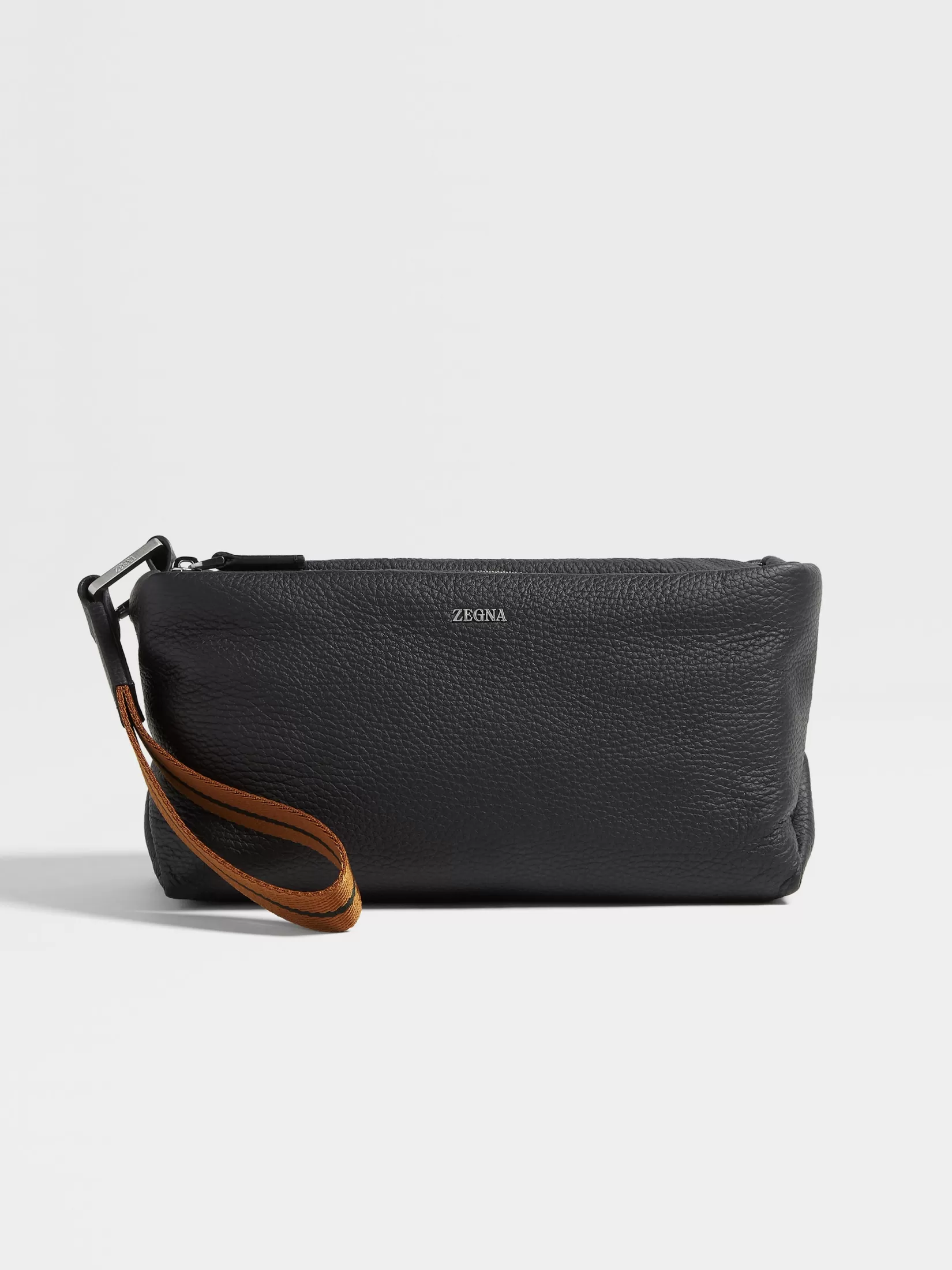 Online ZEGNA Bolso de Mano Softy en Piel de Ciervo Color Negro