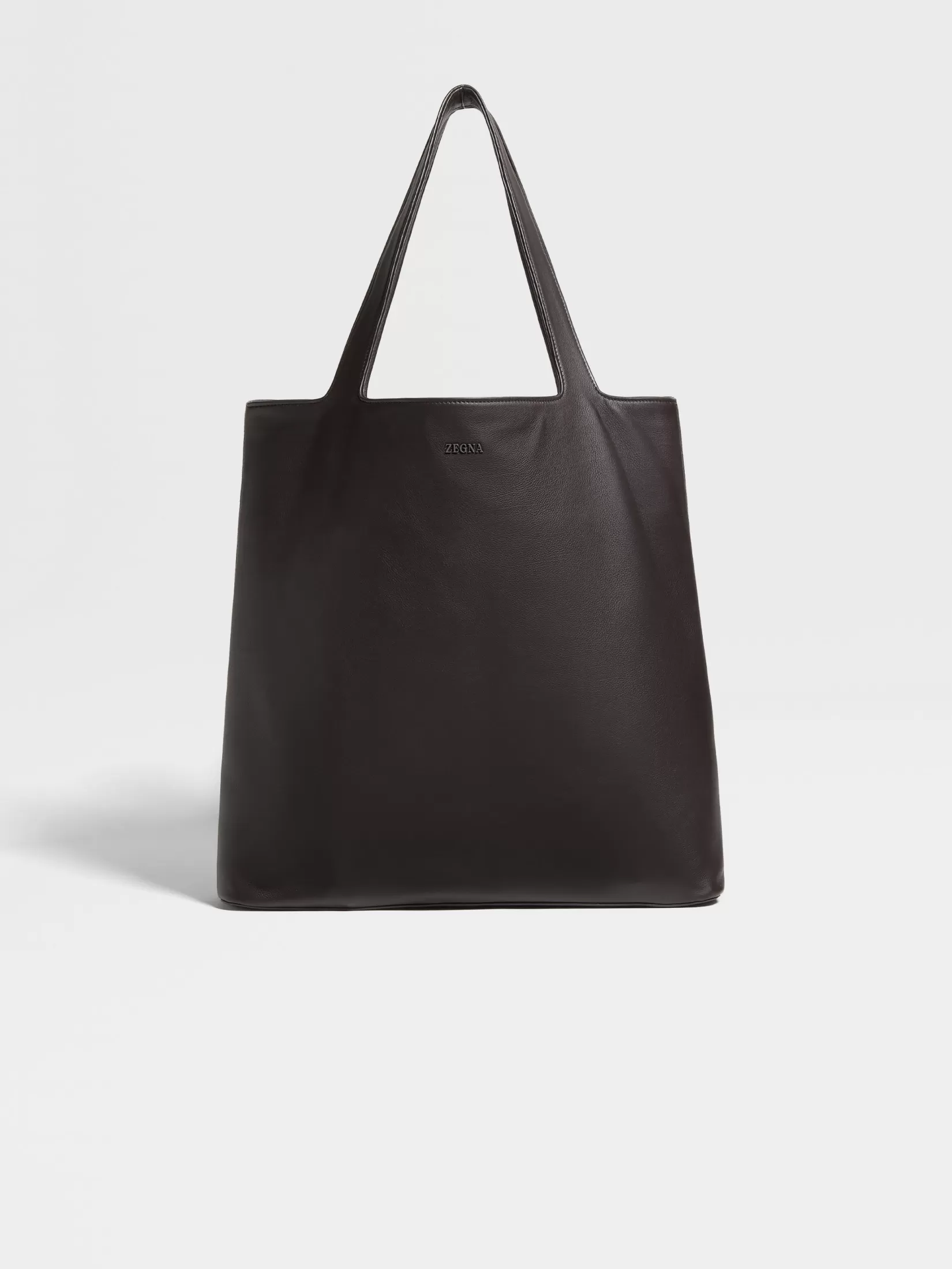 Cheap ZEGNA Bolso Tote en SECONDSKIN Marrón Oscuro Marrónoscuro