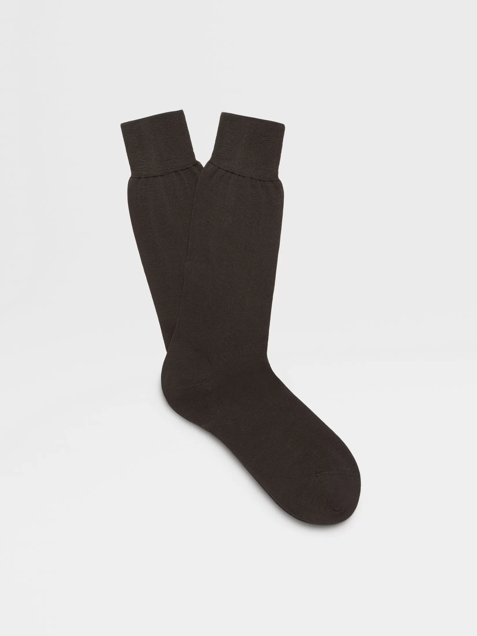 Discount ZEGNA Calcetines de Algodón Gris Oscuro Grisoscuro