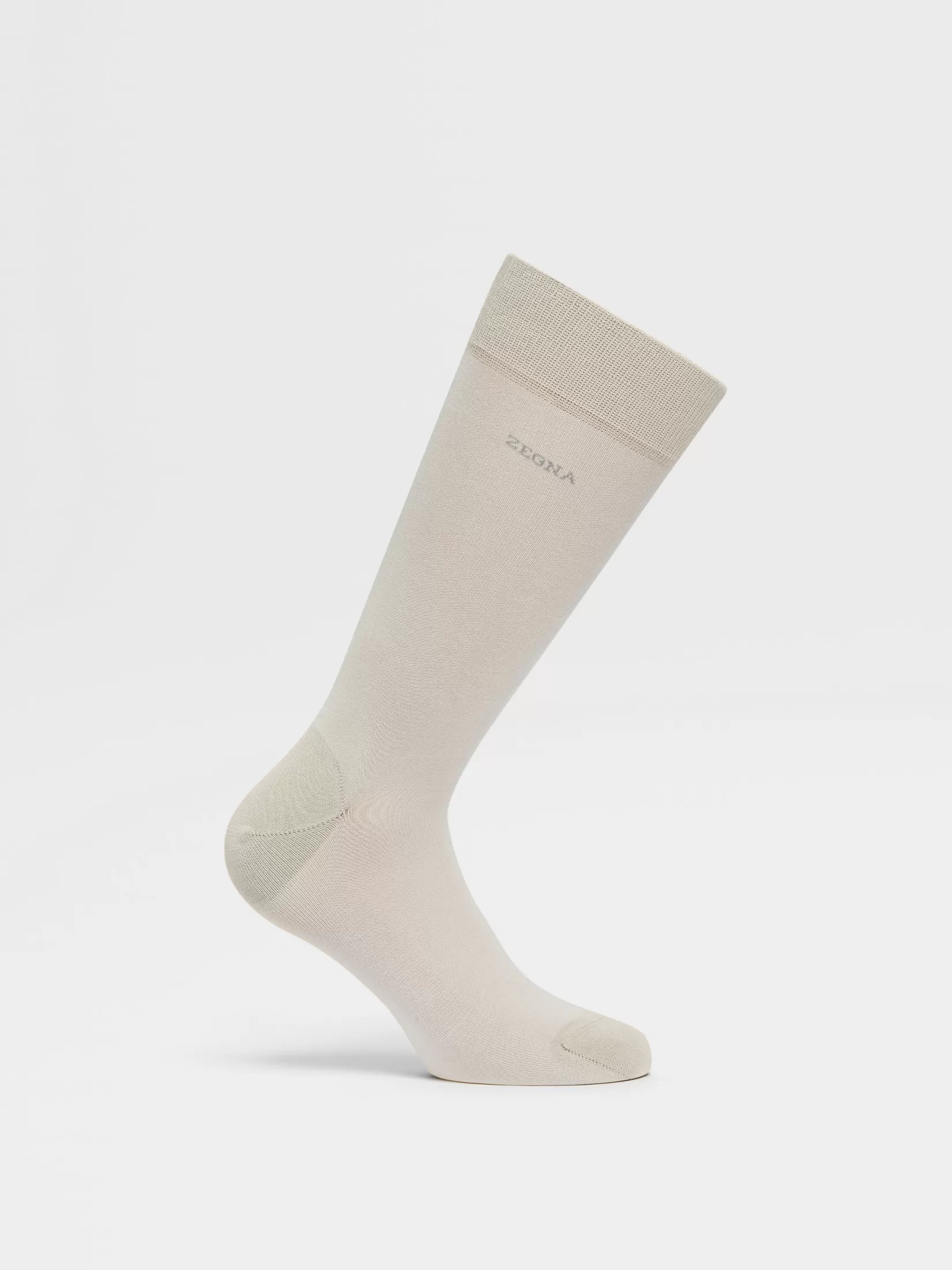Fashion ZEGNA Calcetines en Mezcla de Algodón Color Beige