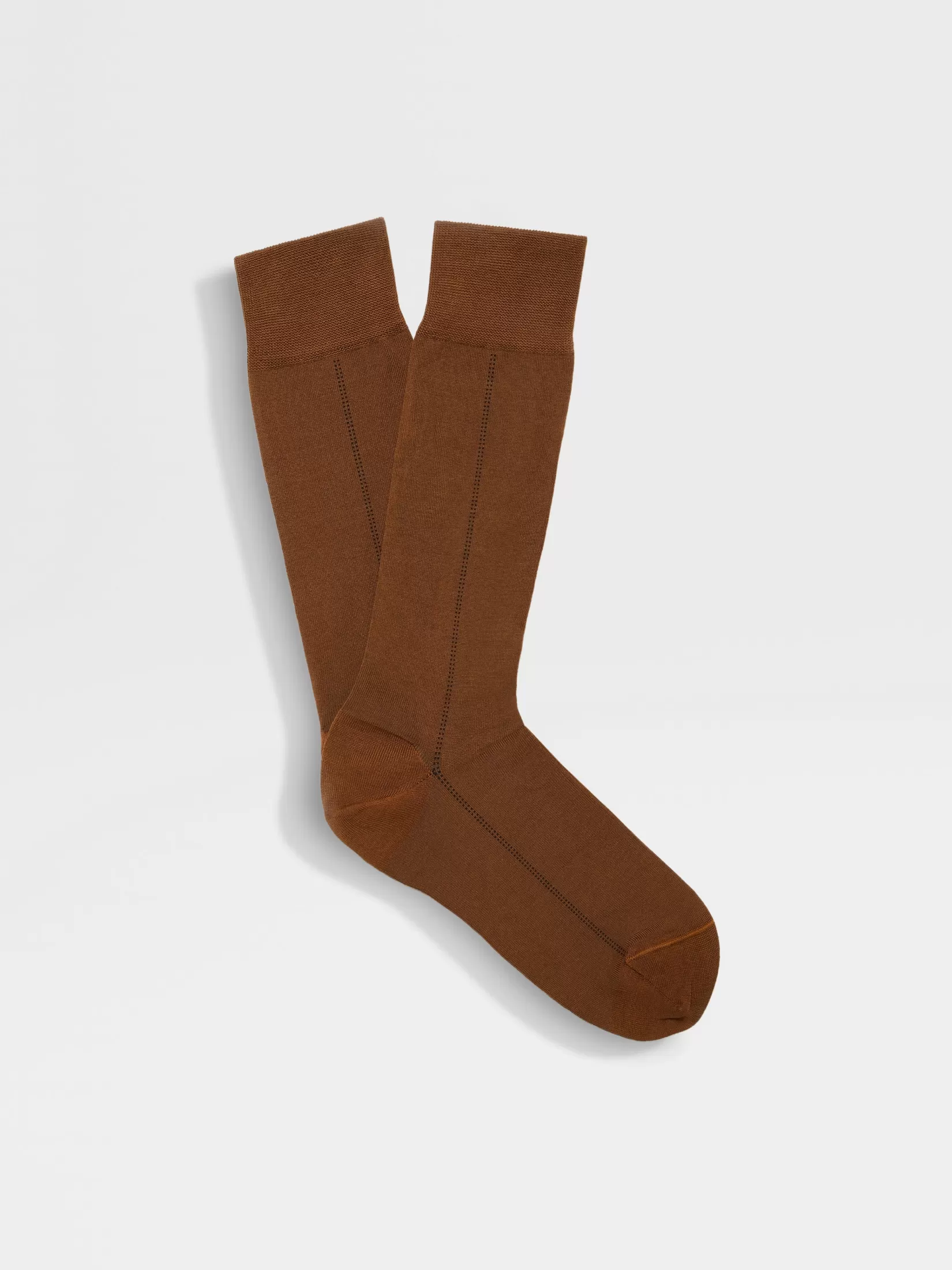 Clearance ZEGNA Calcetines en Mezcla de Algodón Color Foliage Oscuro Foliageoscuro