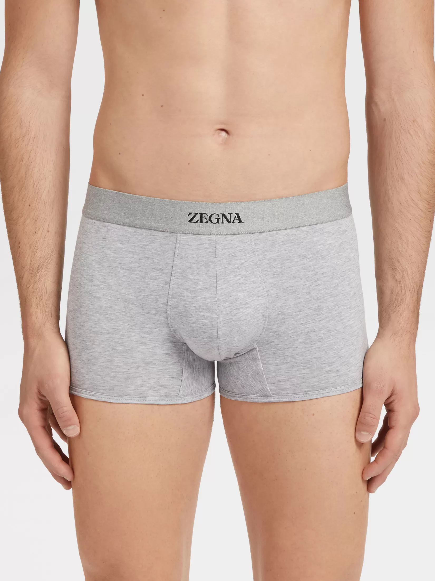 Cheap ZEGNA Calzoncillos de Algodón Gris Mixto Grismixto