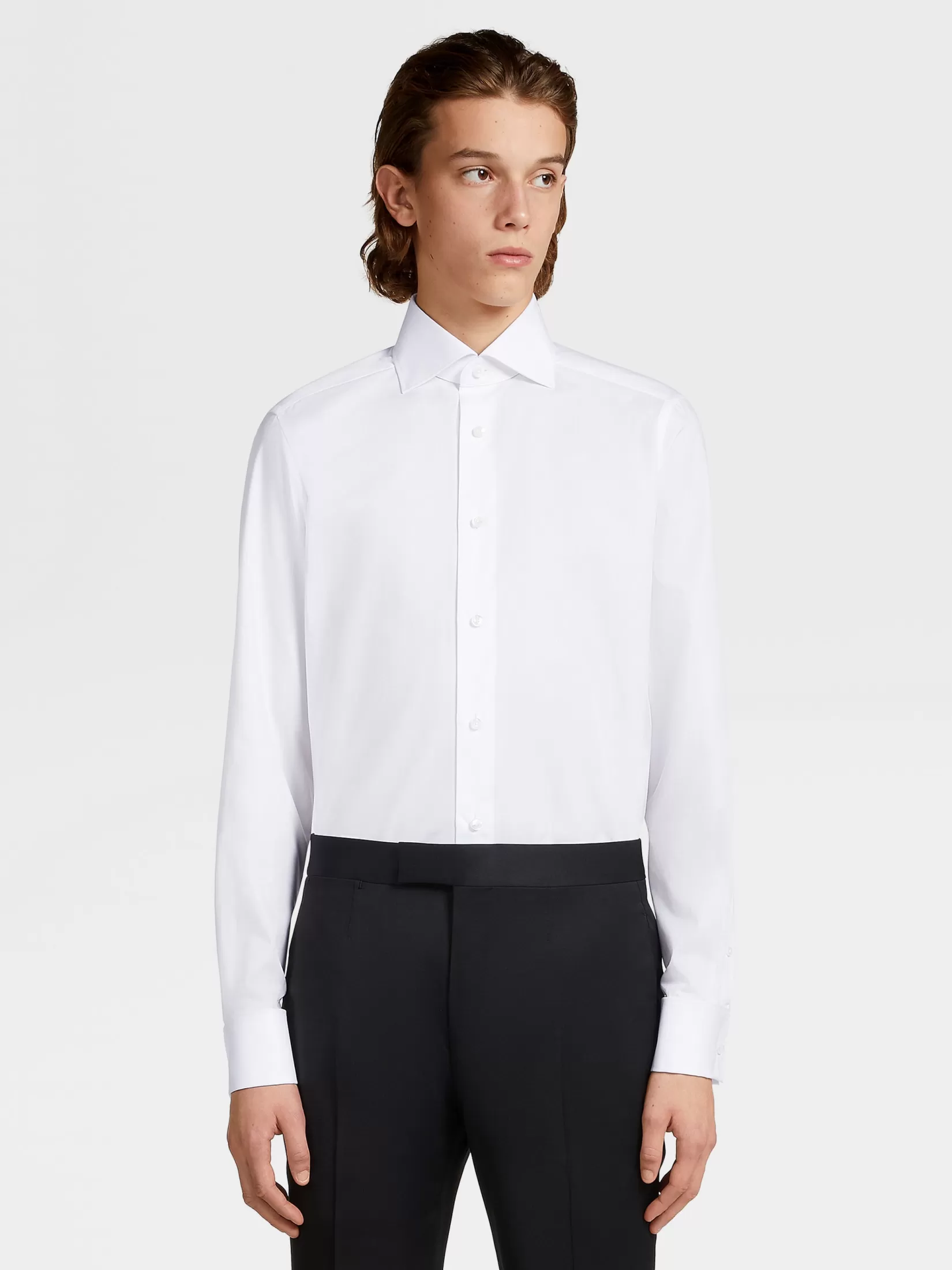 Outlet ZEGNA Camisa de Algodón Trofeo™ Color Blanco