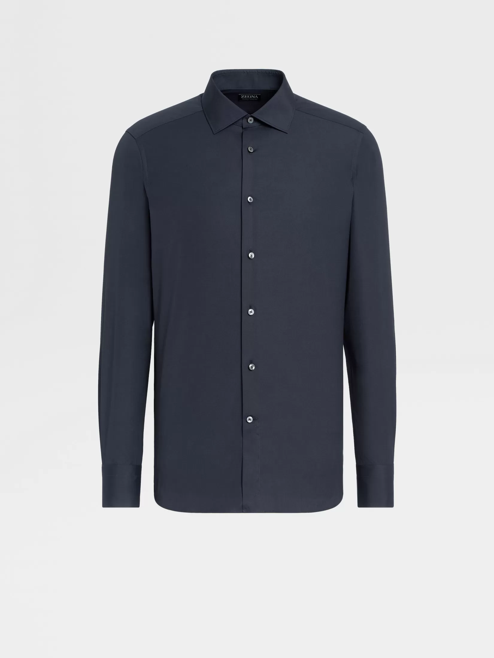 Online ZEGNA Camisa de Algodón Trofeo™ Comfort Azul Marino Azulmarino