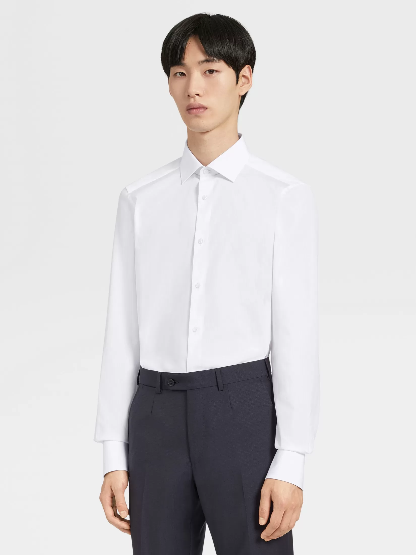 Hot ZEGNA Camisa de Algodón Trofeo™ Comfort Color Blanco