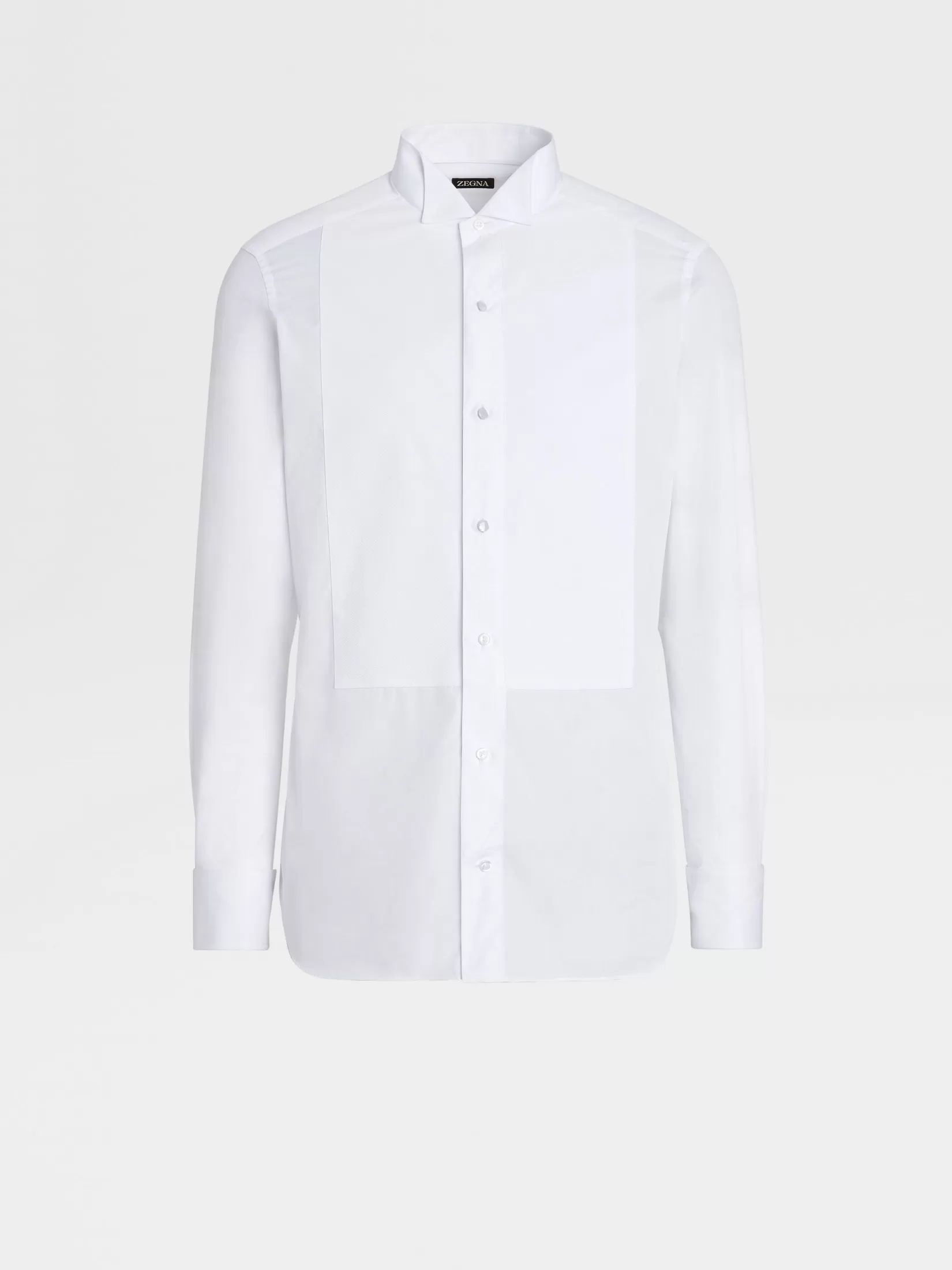 Outlet ZEGNA Camisa de Esmoquin en Algodón Color Blanco