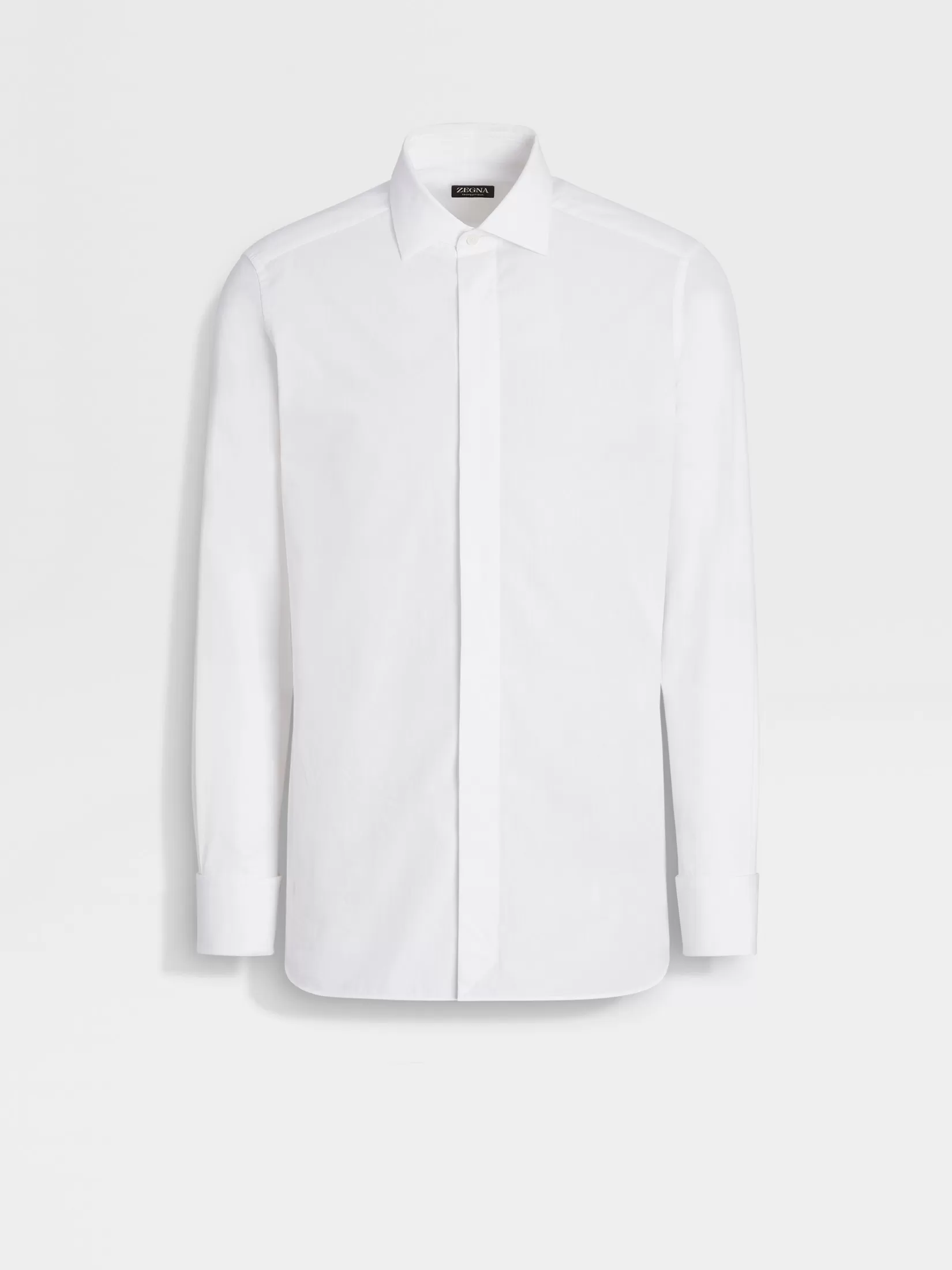 Best Sale ZEGNA Camisa de Fiesta en Trofeo™ Silk Color Blanco