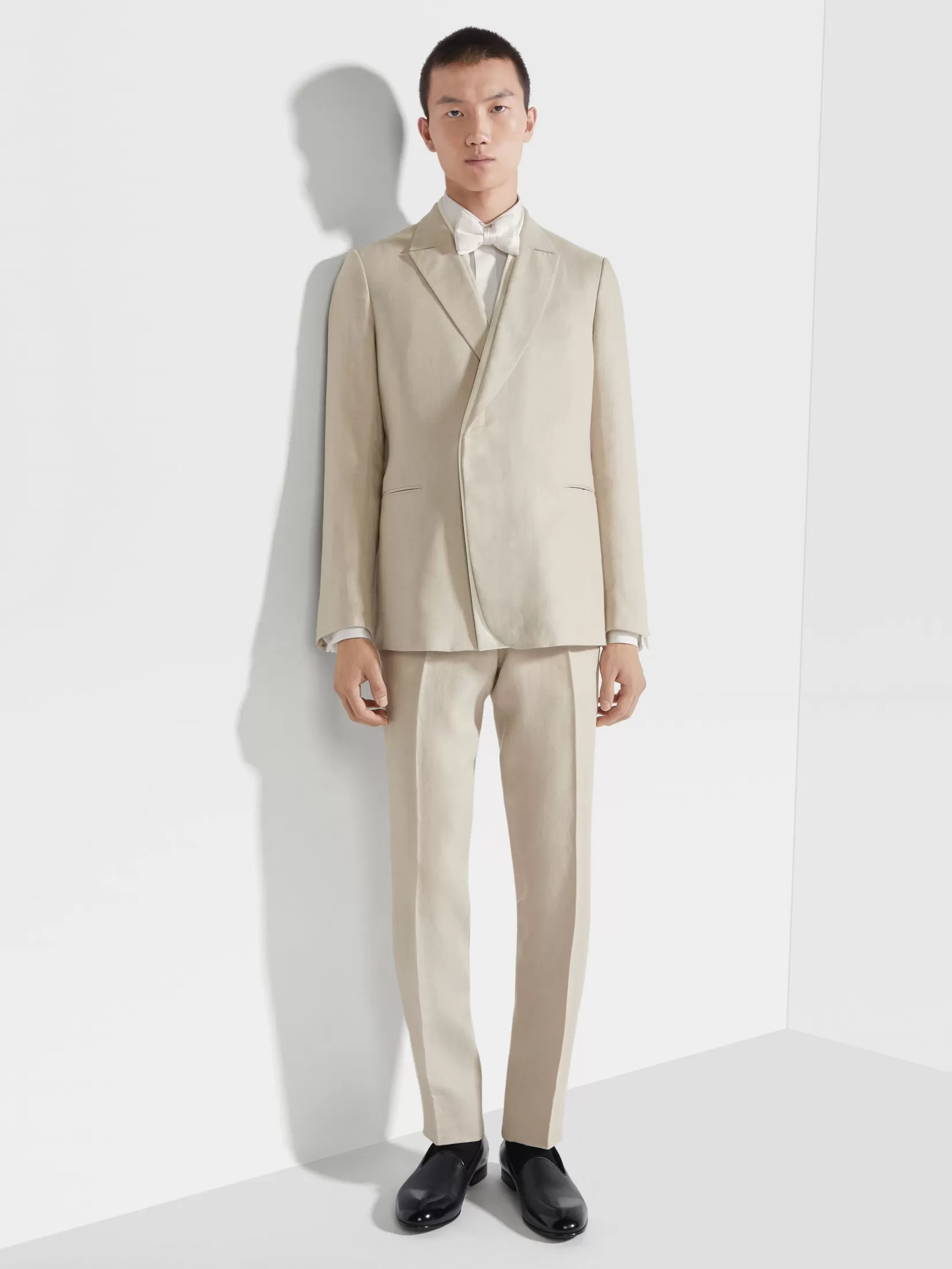 Best Sale ZEGNA Camisa de Fiesta en Trofeo™ Silk Color Blanco