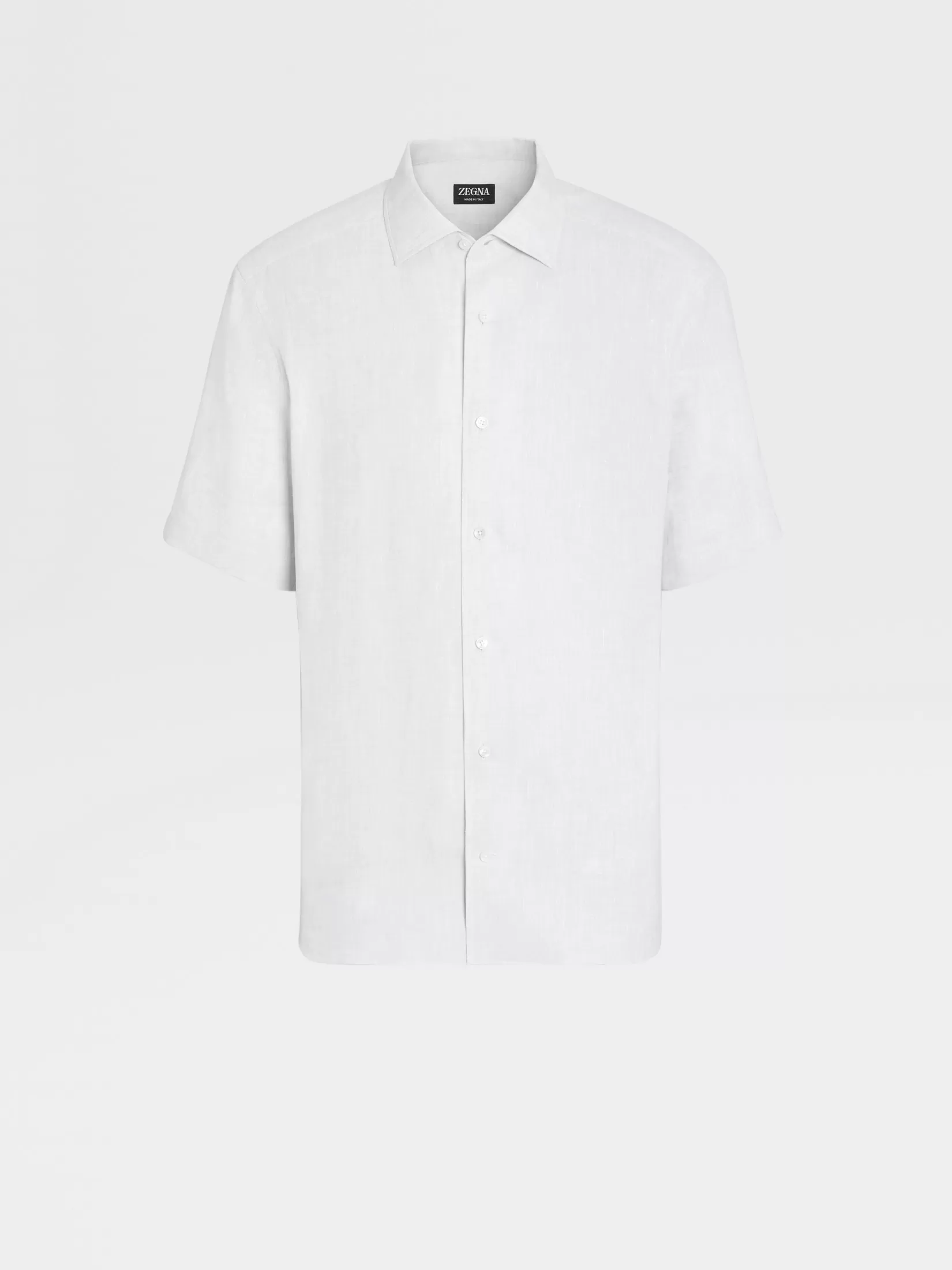 Store ZEGNA Camisa de Lino Blanco