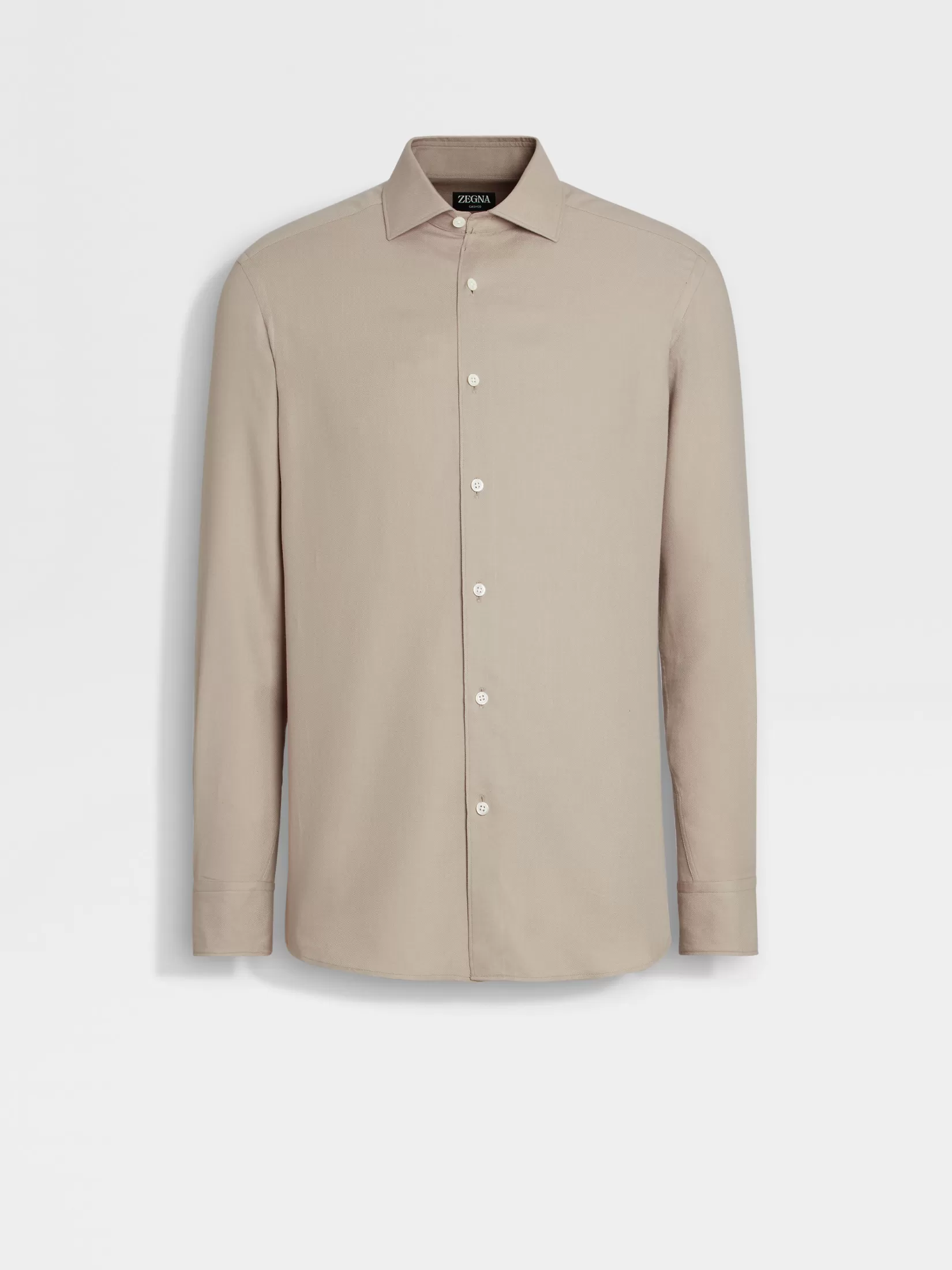 Cheap ZEGNA Camisa en Cashco Grispardoclaro