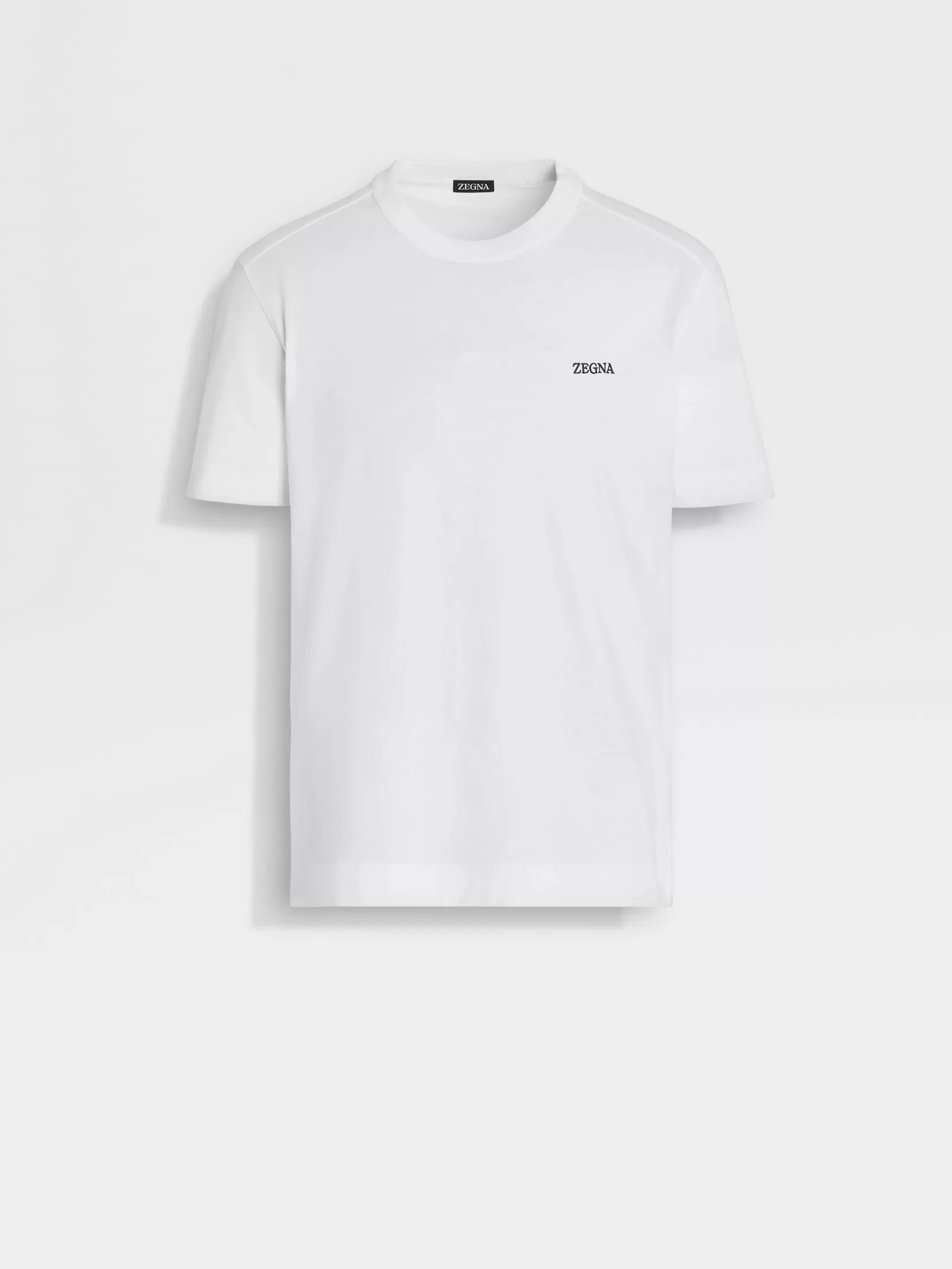 Fashion ZEGNA Camiseta de Algodón Blanco Óptico Blancoóptico