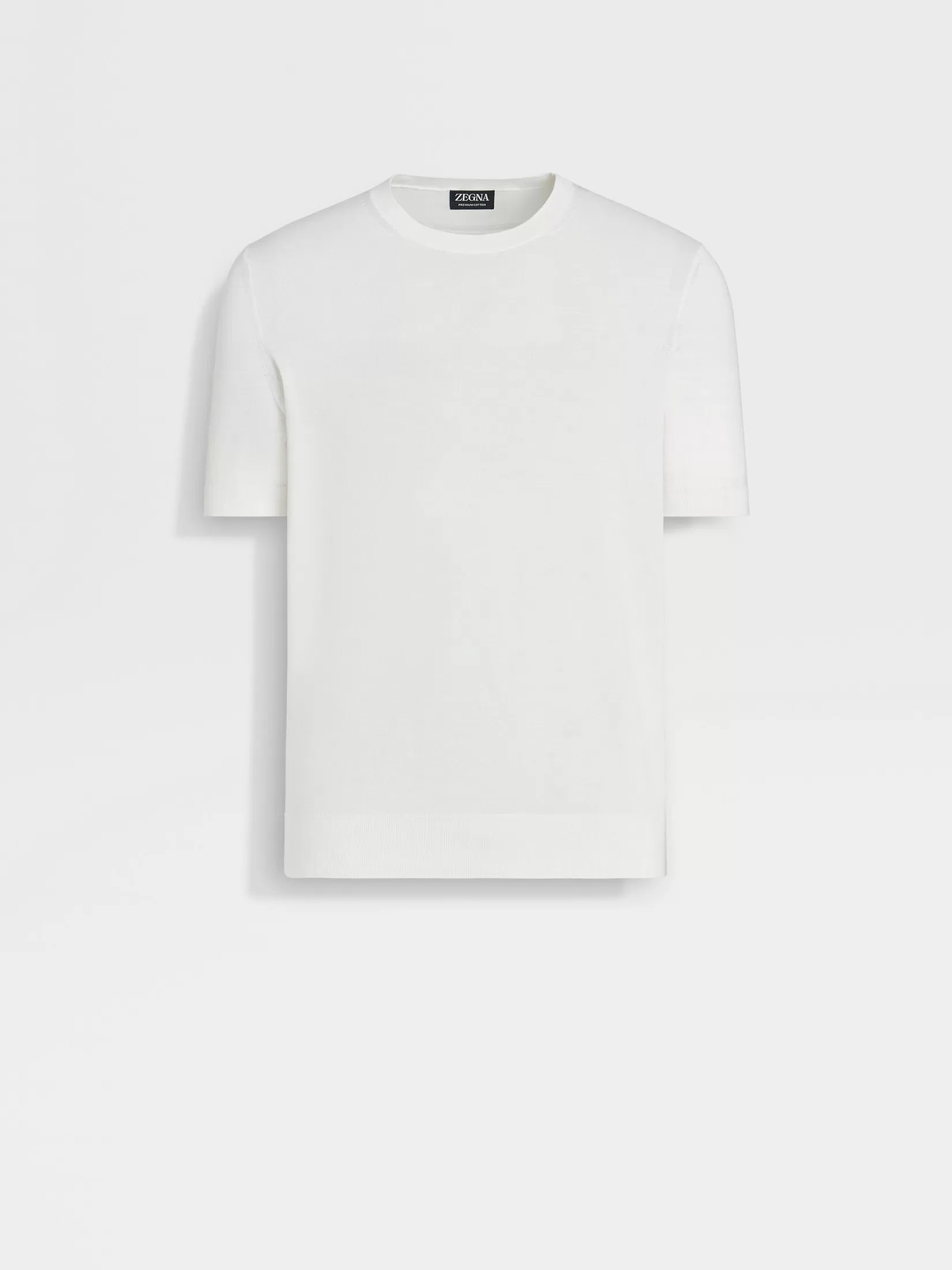 Best ZEGNA Camiseta en Premium Cotton Color Blanco
