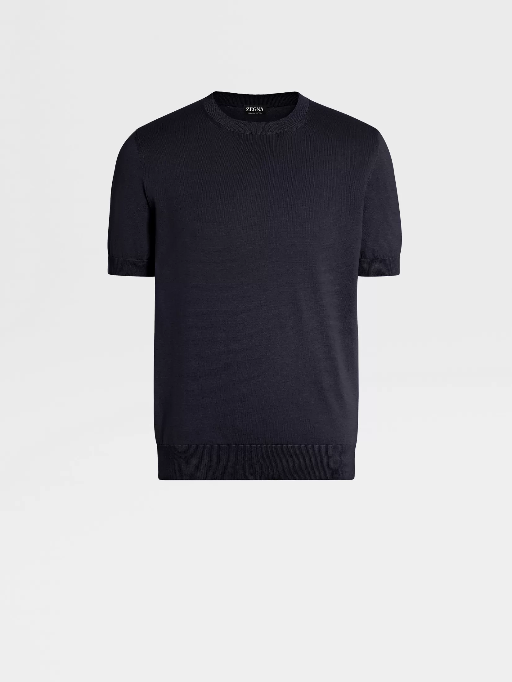 Store ZEGNA Camiseta Premium Cotton Color Azul Marino Azulmarino
