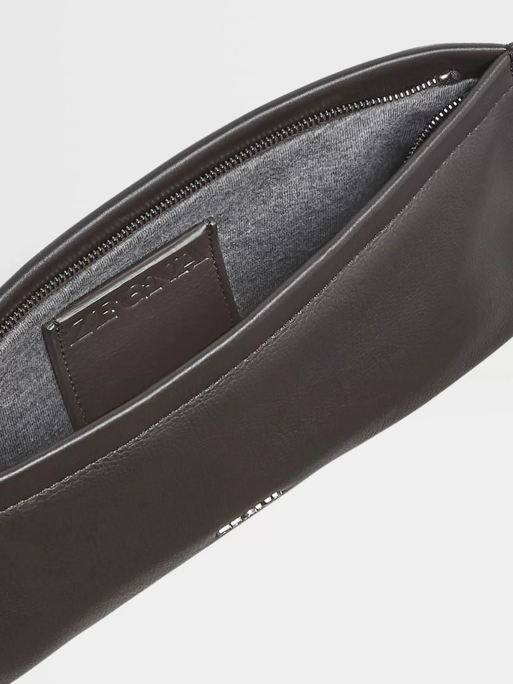 Outlet ZEGNA Cartera de Mano en SECONDSKIN Marrón Oscuro Marrónoscuro