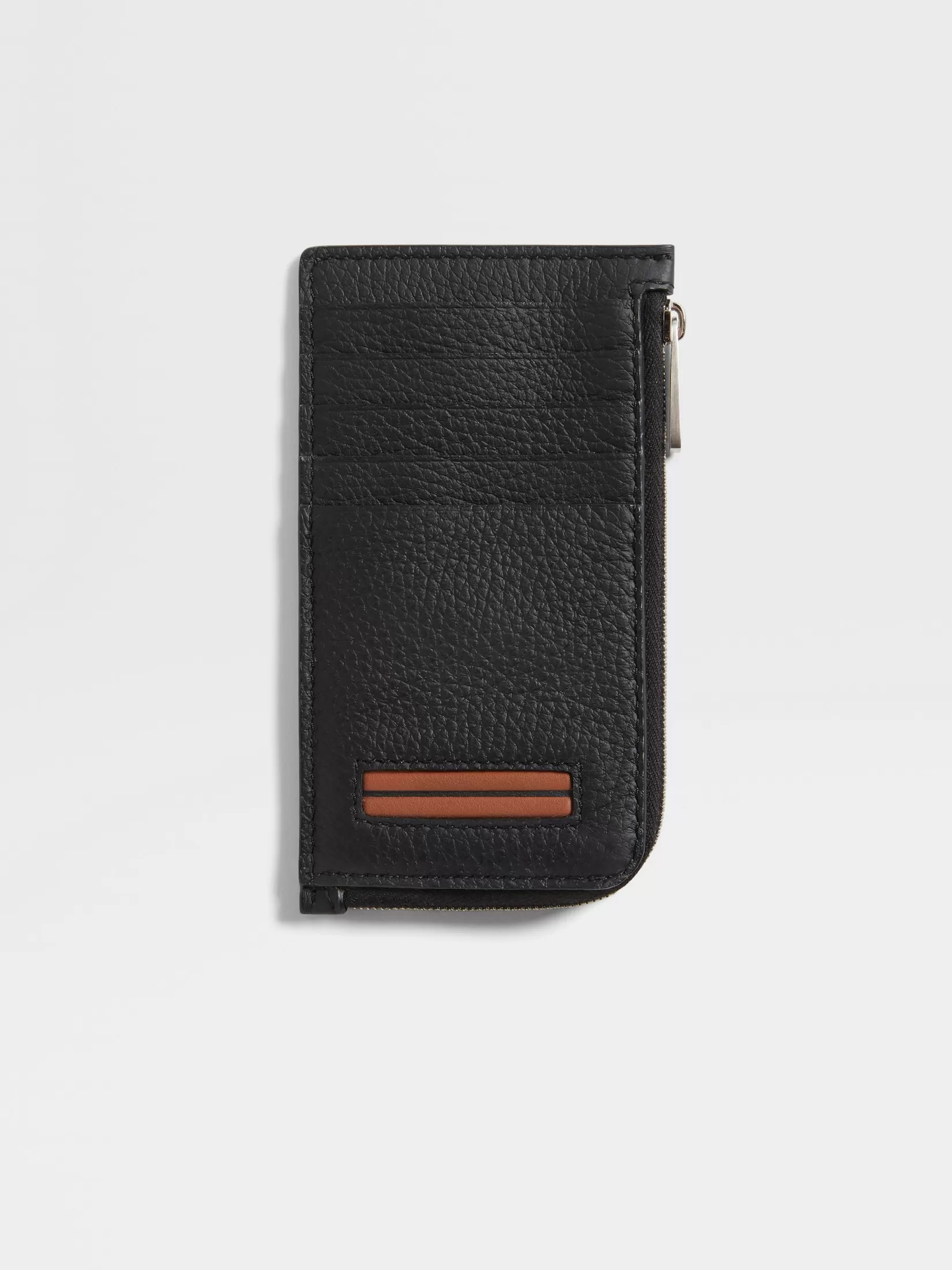 Cheap ZEGNA Cartera en Piel de Ciervo Color Negro