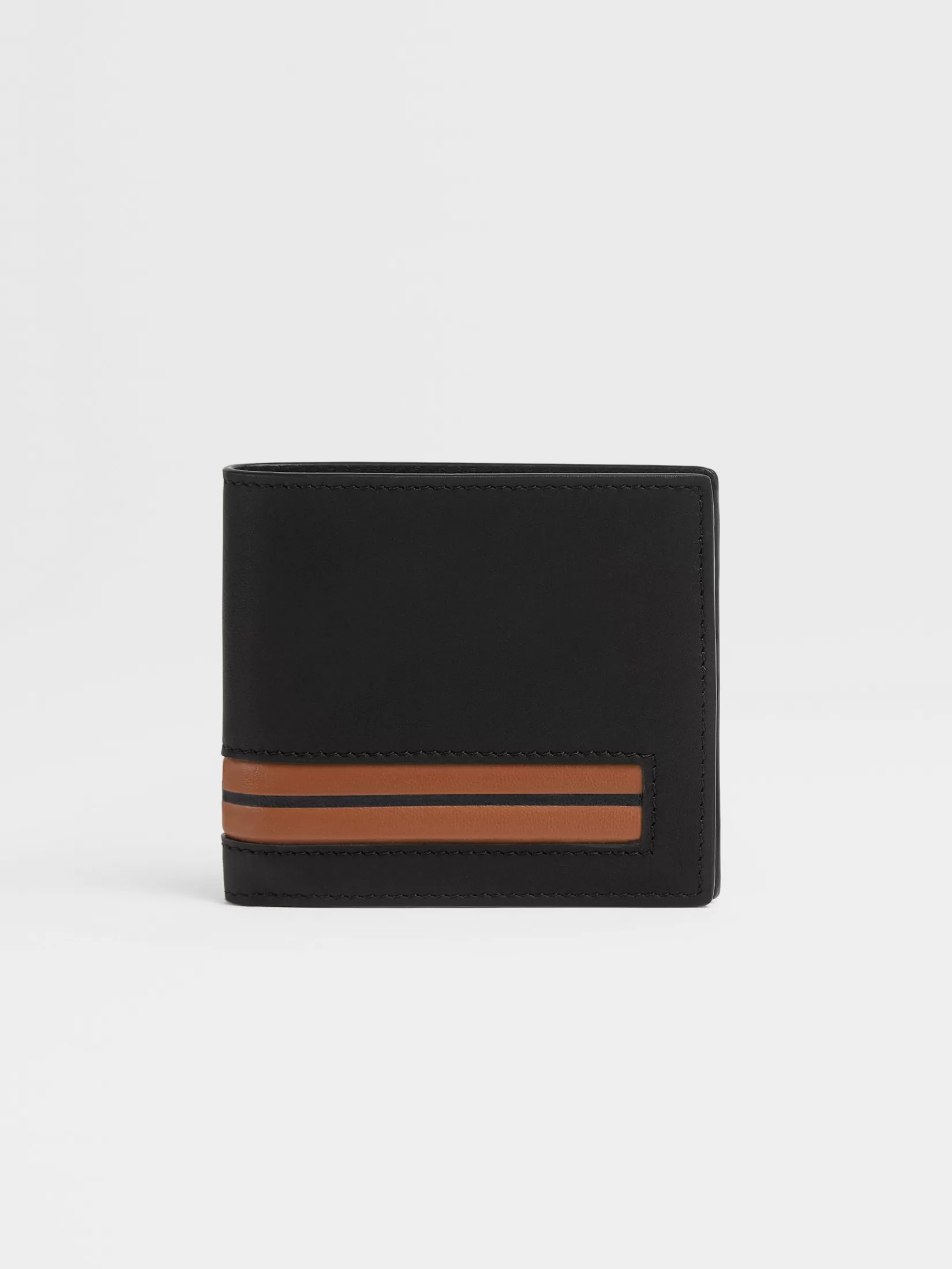 Store ZEGNA Cartera plegable en Piel Color Negro