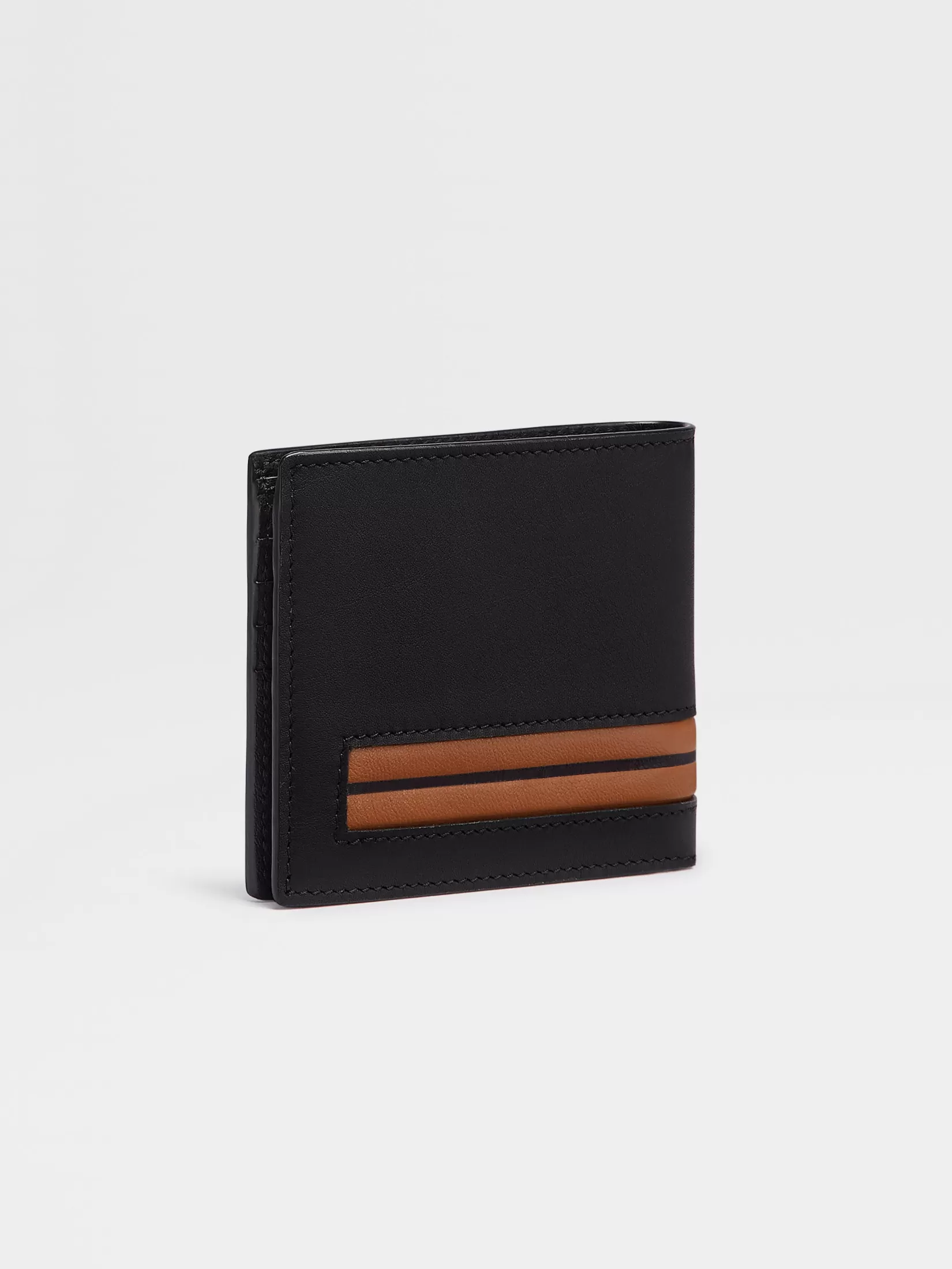 Store ZEGNA Cartera plegable en Piel Color Negro