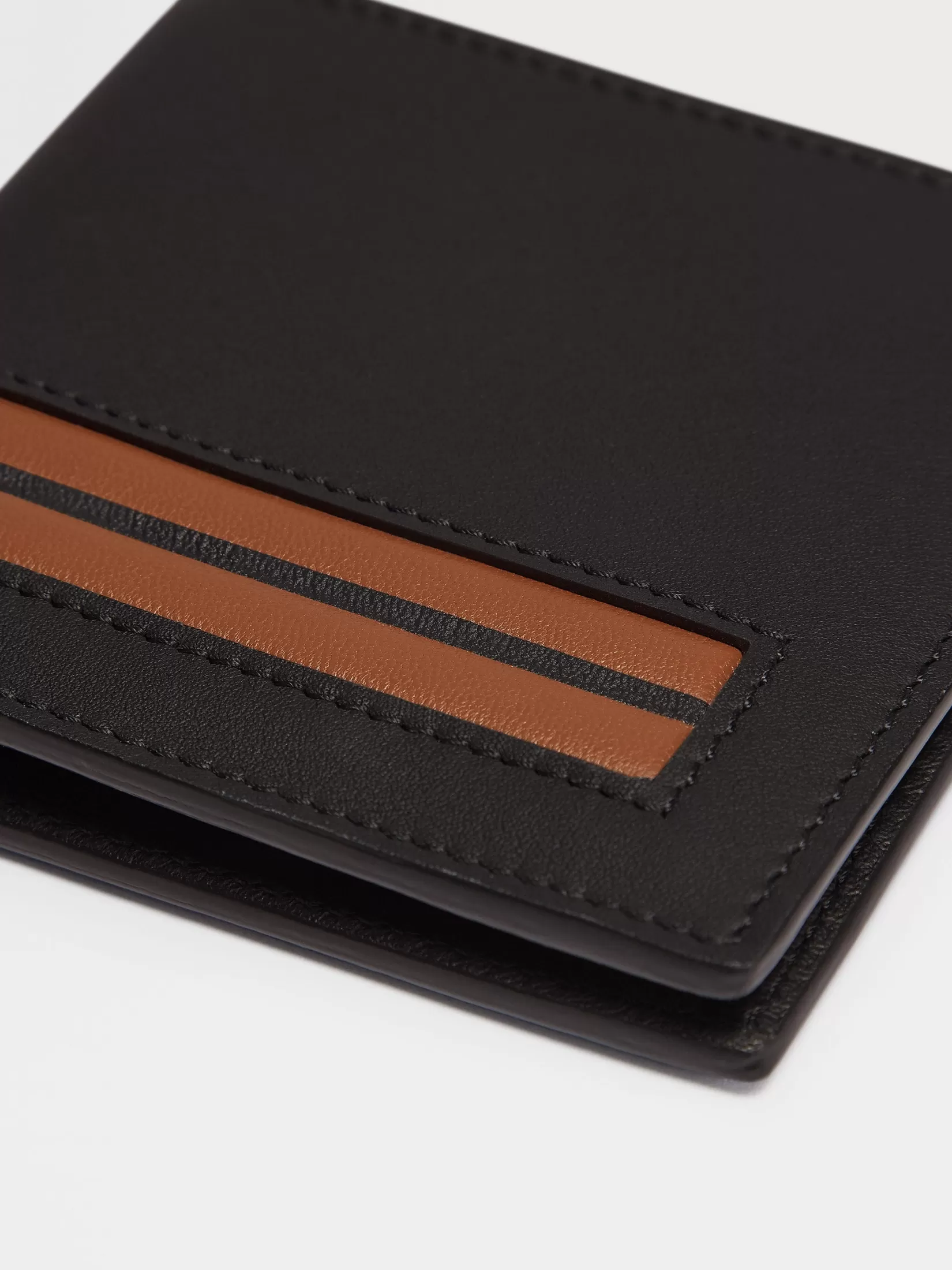 Store ZEGNA Cartera plegable en Piel Color Negro