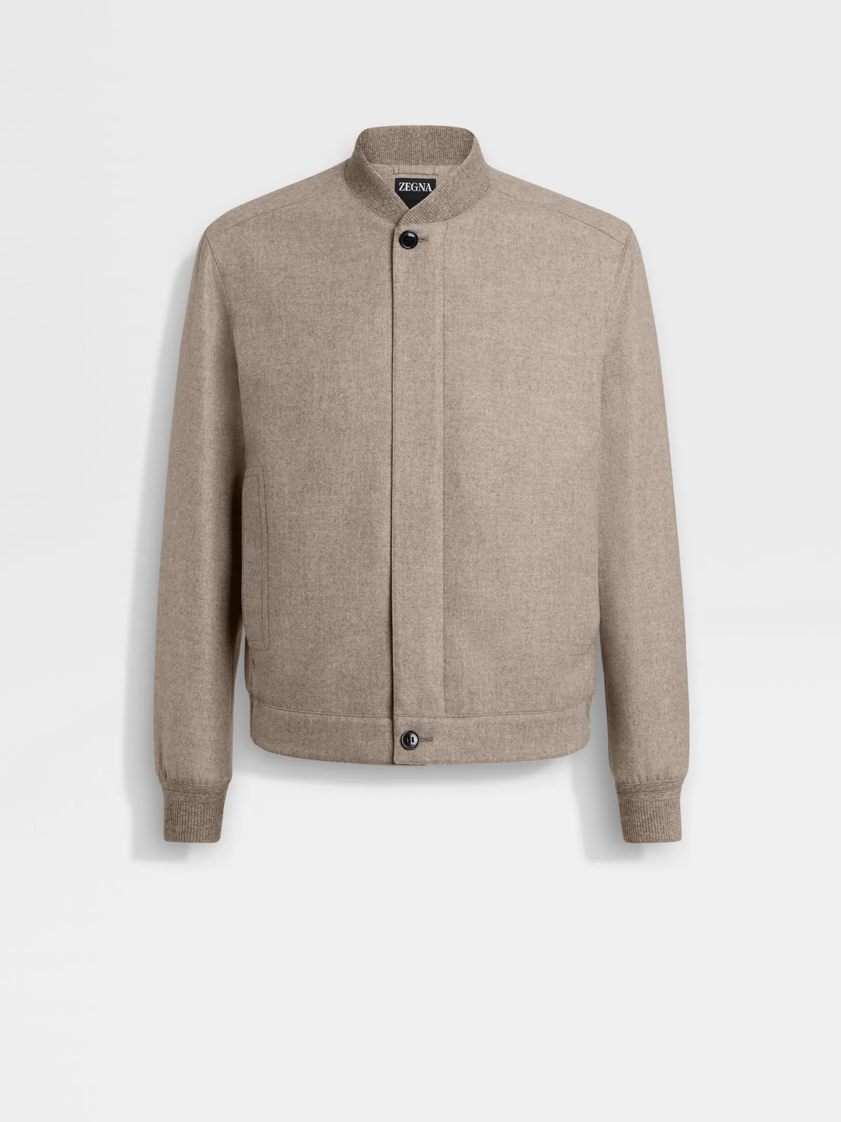 Best Sale ZEGNA Chaqueta Bómber en Oasi Cashmere Elements Grispardoclaro