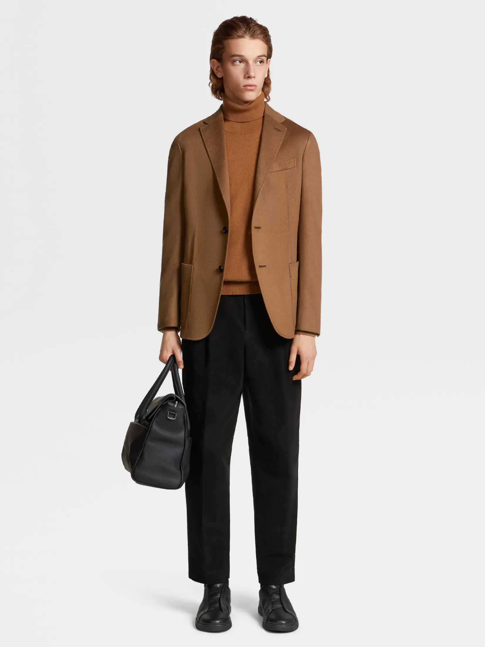 Flash Sale ZEGNA Chaqueta Camisera en Oasi Cashmere Color Foliage Oscuro Foliageoscuro