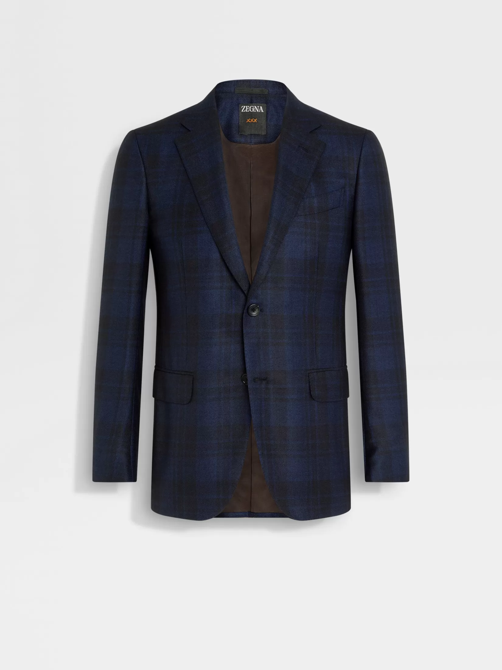 Online ZEGNA Chaqueta de Cachemira y Seda Color Azul Marino y Azul Azulmarino/Azul