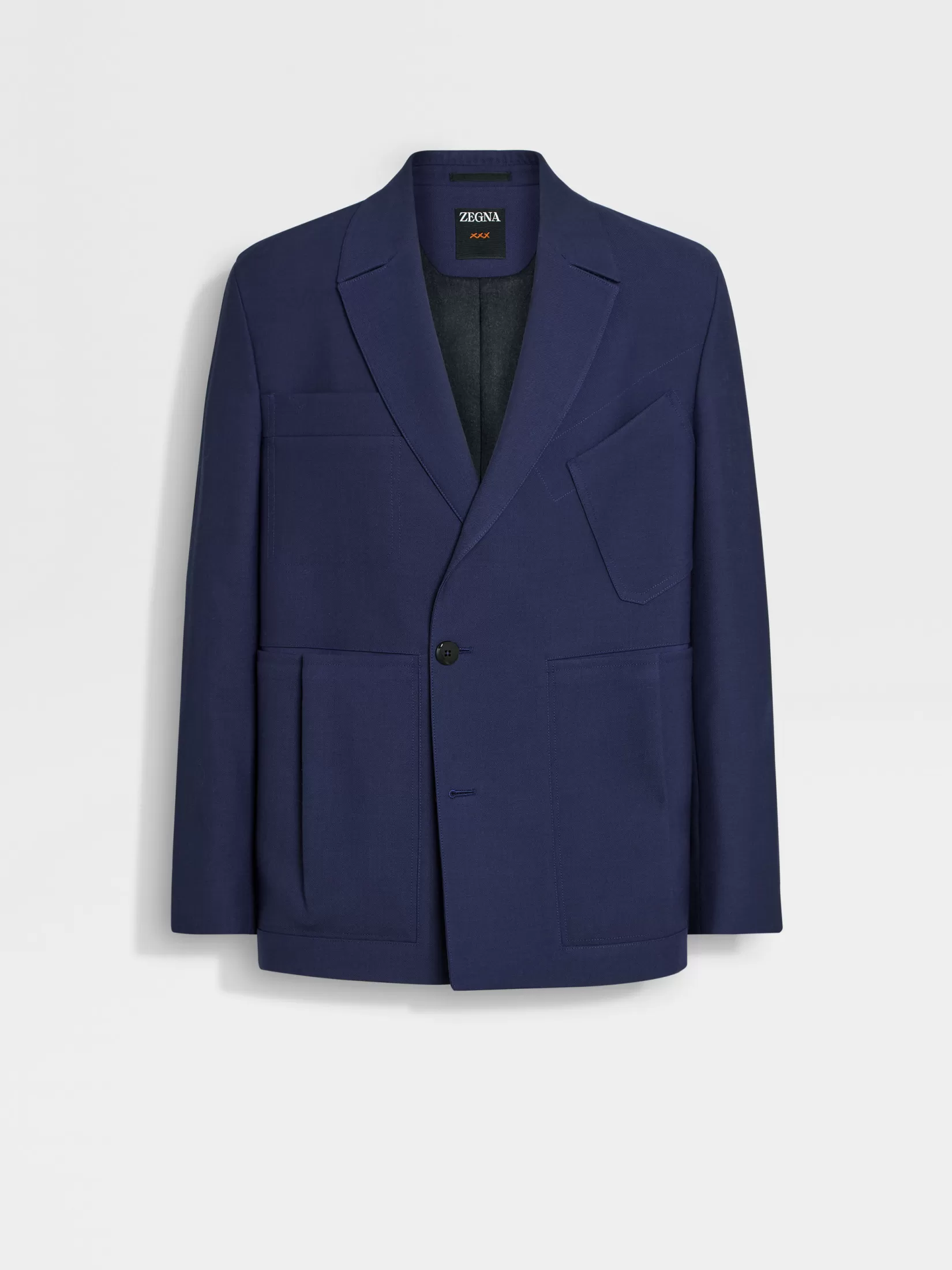 Fashion ZEGNA Chaqueta de Lana Azul Tinta AzulTinta