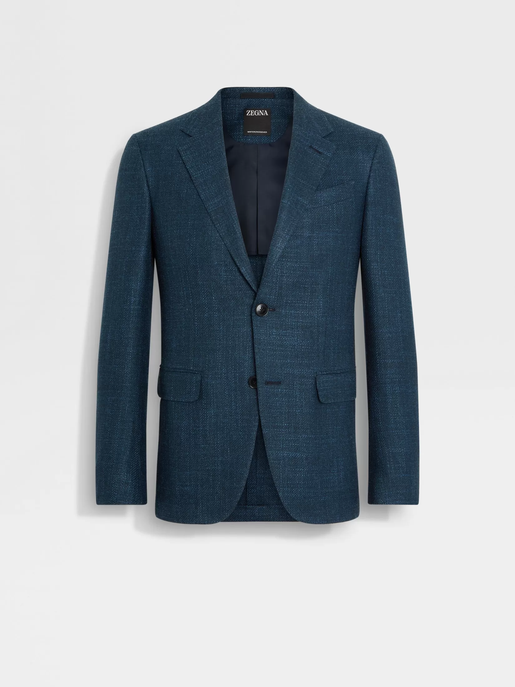 Flash Sale ZEGNA Chaqueta de Lana Seda y Cachemira Winter Crossover en Verde Azulado Oscuro Verdeazuladooscuro