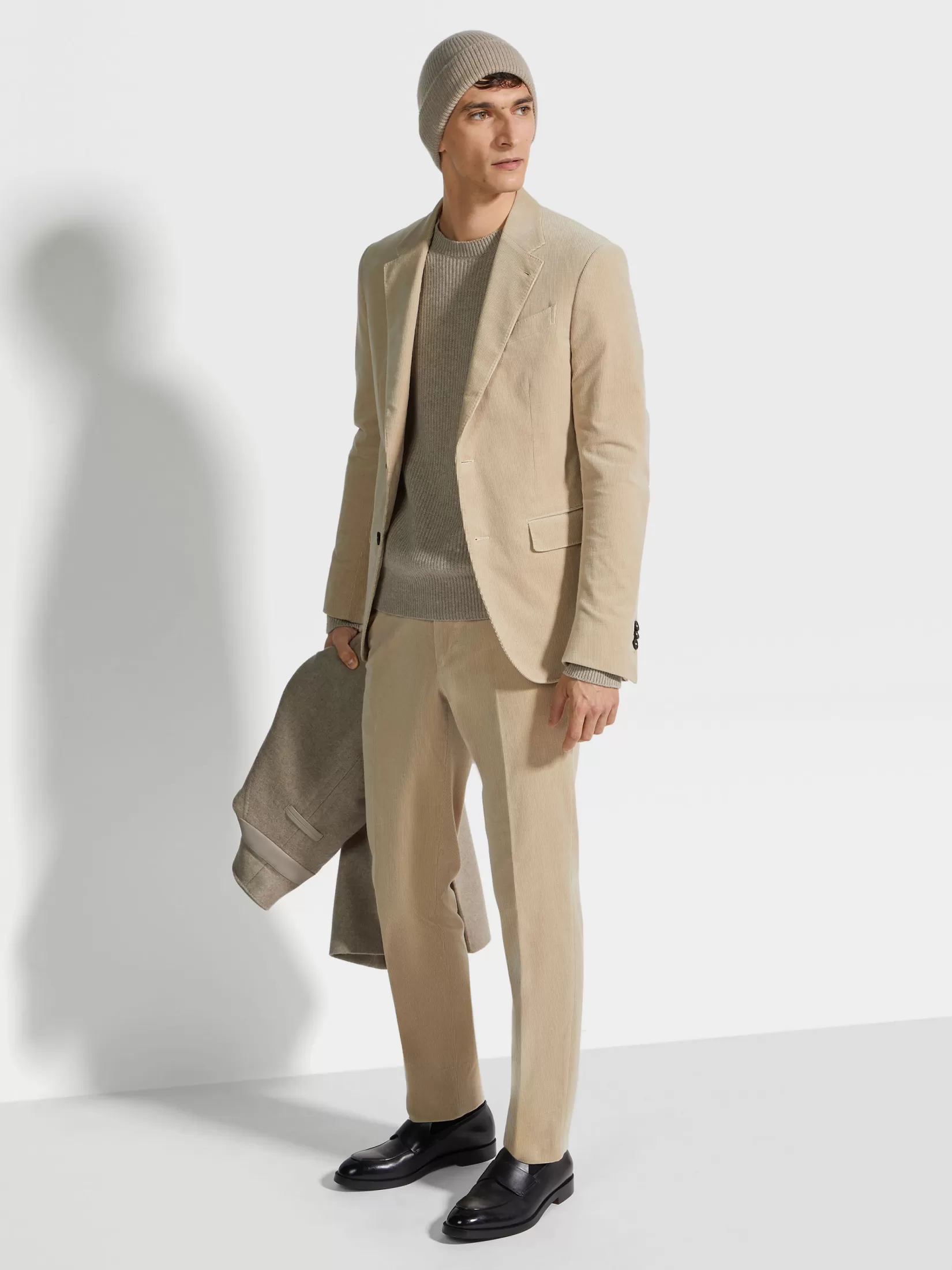 Cheap ZEGNA Chaqueta en Cashco Beige Claro Beigeclaro