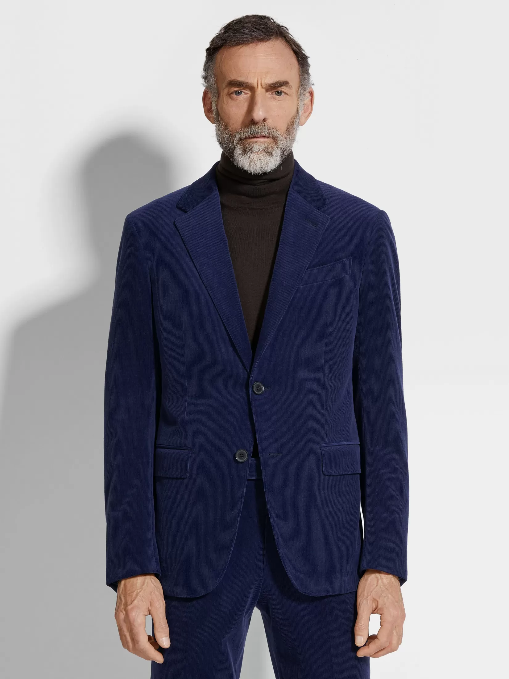 Hot ZEGNA Chaqueta en Cashco Color Azul Tinta AzulTinta