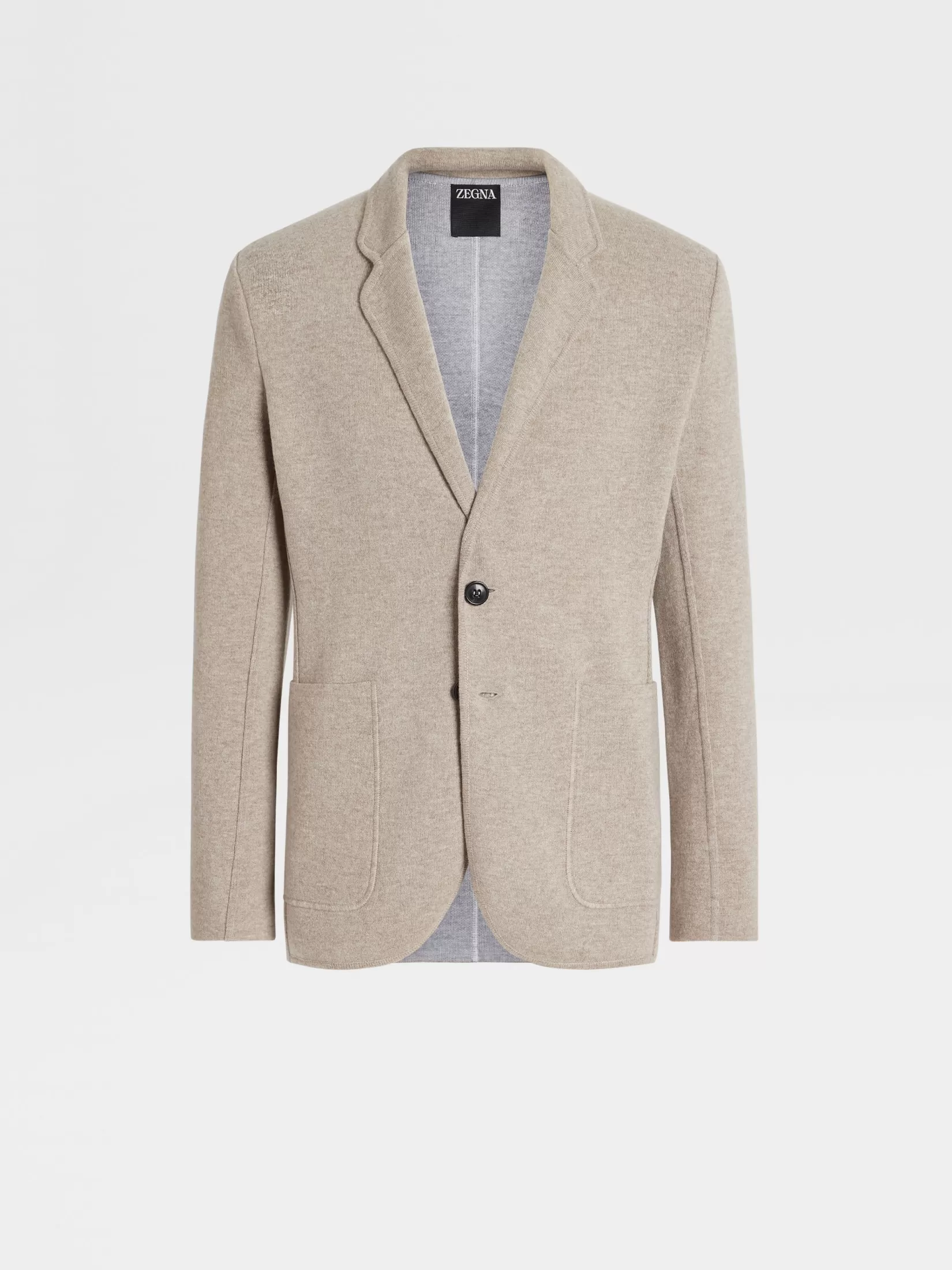 New ZEGNA Chaqueta Pure Cashmere en Gris Pardo Claro Grispardoclaro