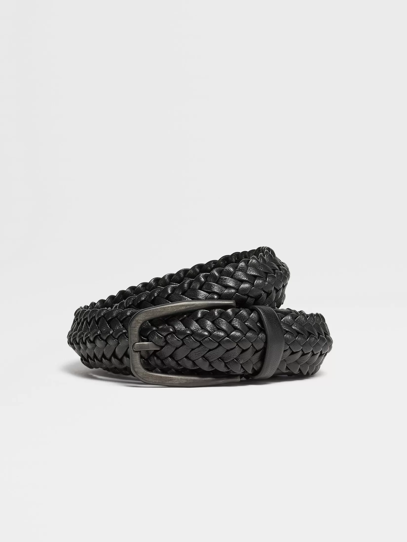 Store ZEGNA Cinturón de Piel Color Negro