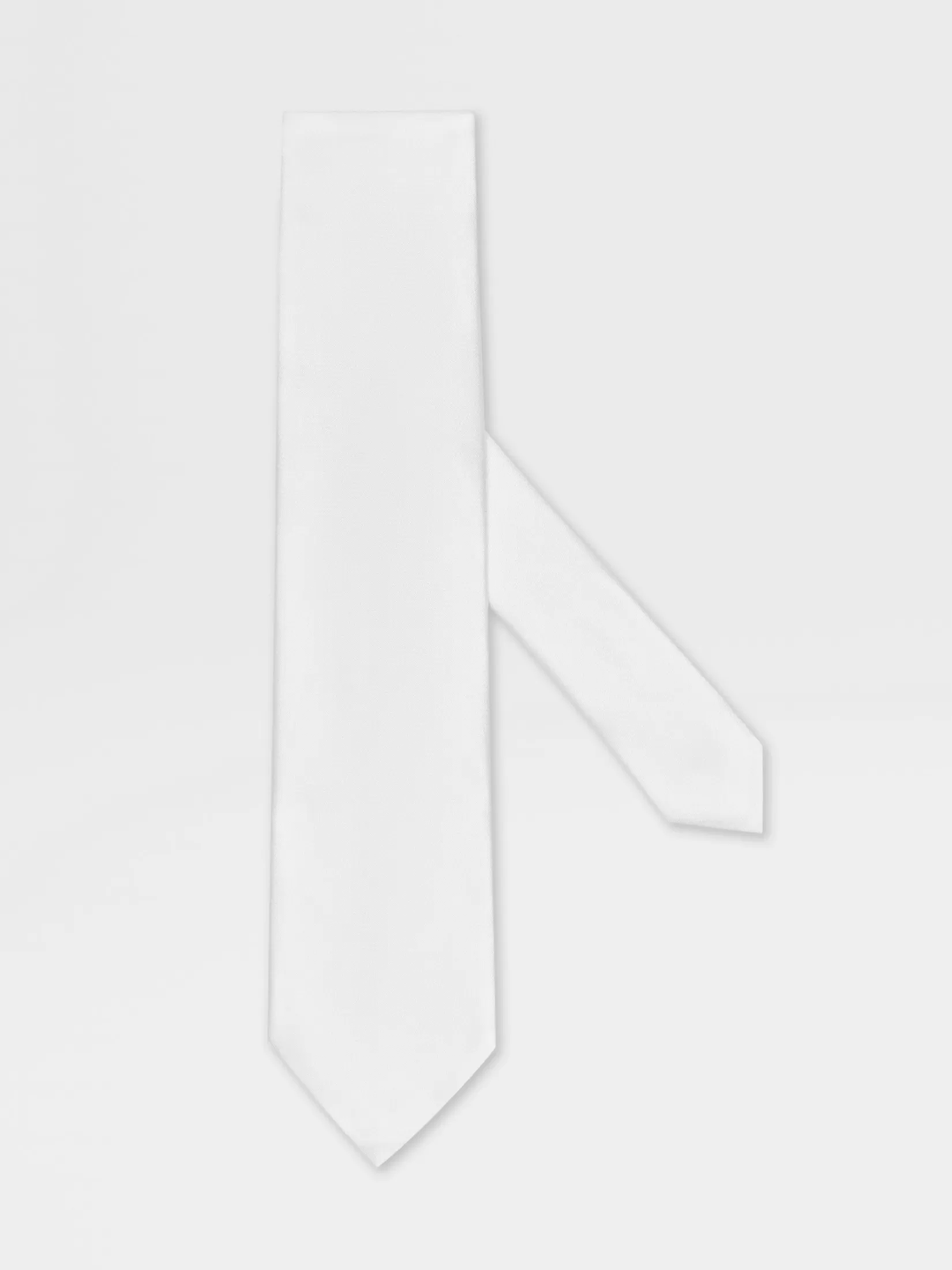 Outlet ZEGNA Corbata de Seda Color Blanco