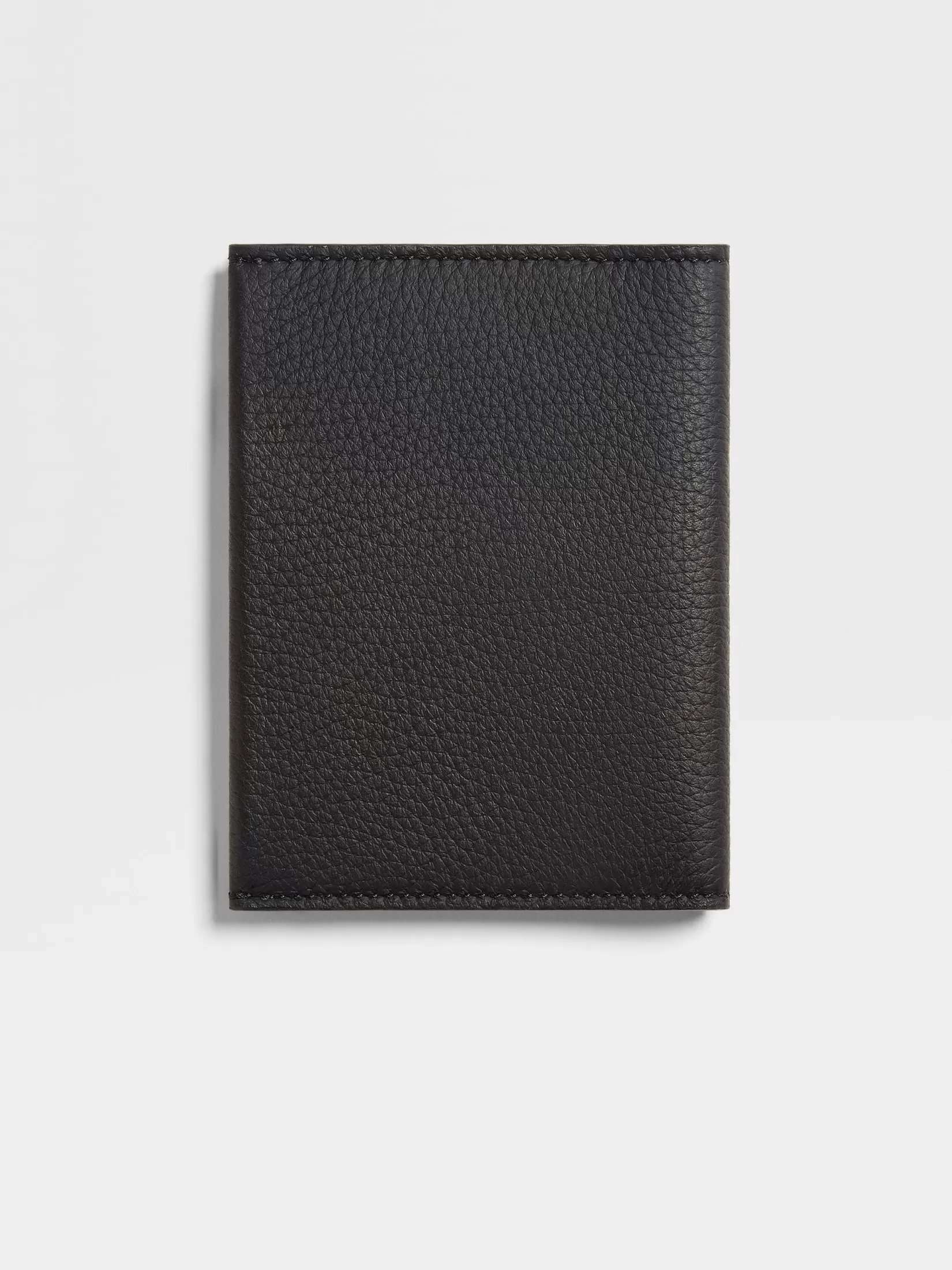 Store ZEGNA Funda para Pasaporte en Piel de Ciervo Color Negro