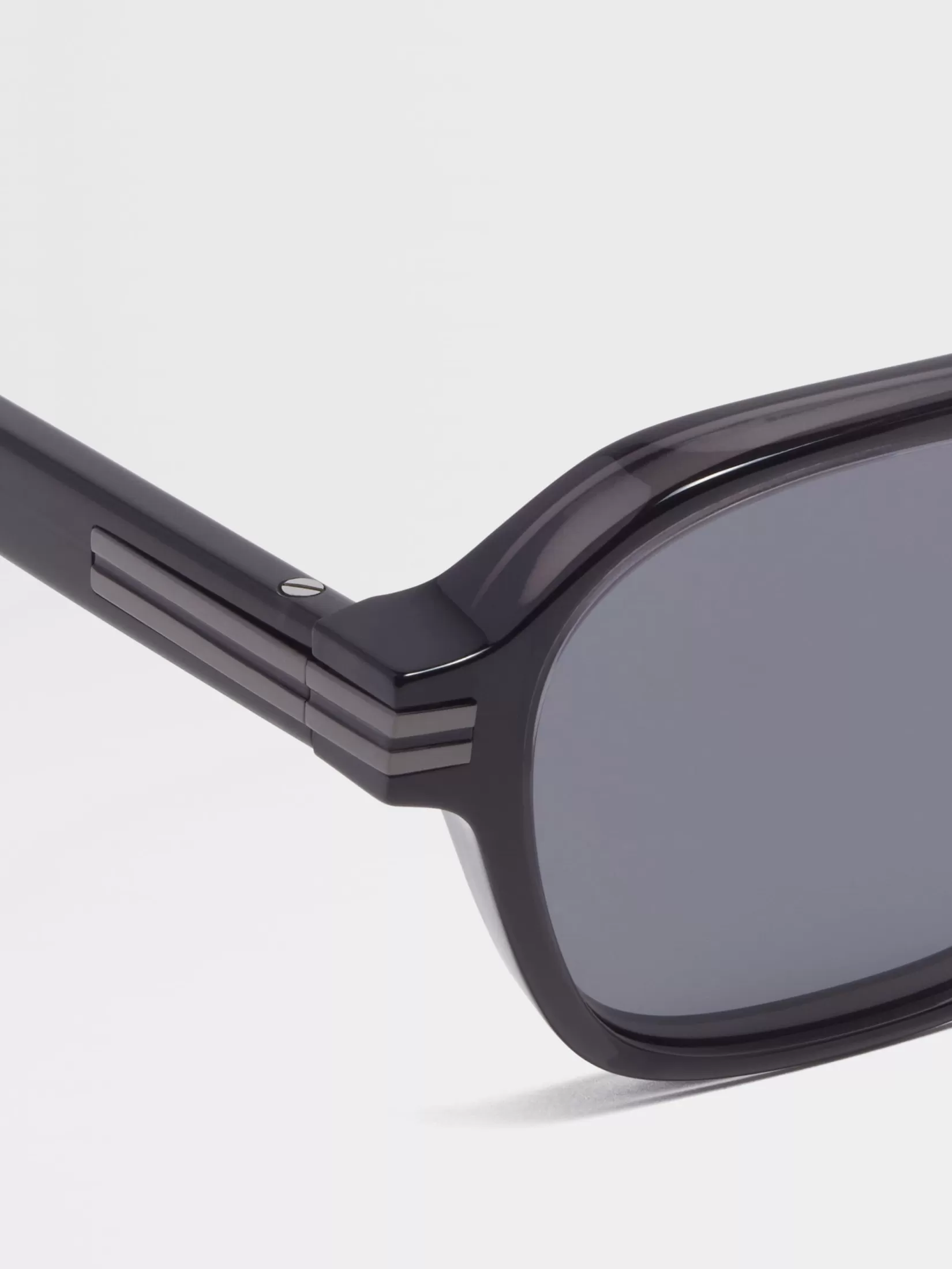 Shop ZEGNA Gafas de Sol Aurora II en Acetato Gris Oscuro Transparente Grisoscurotransparente