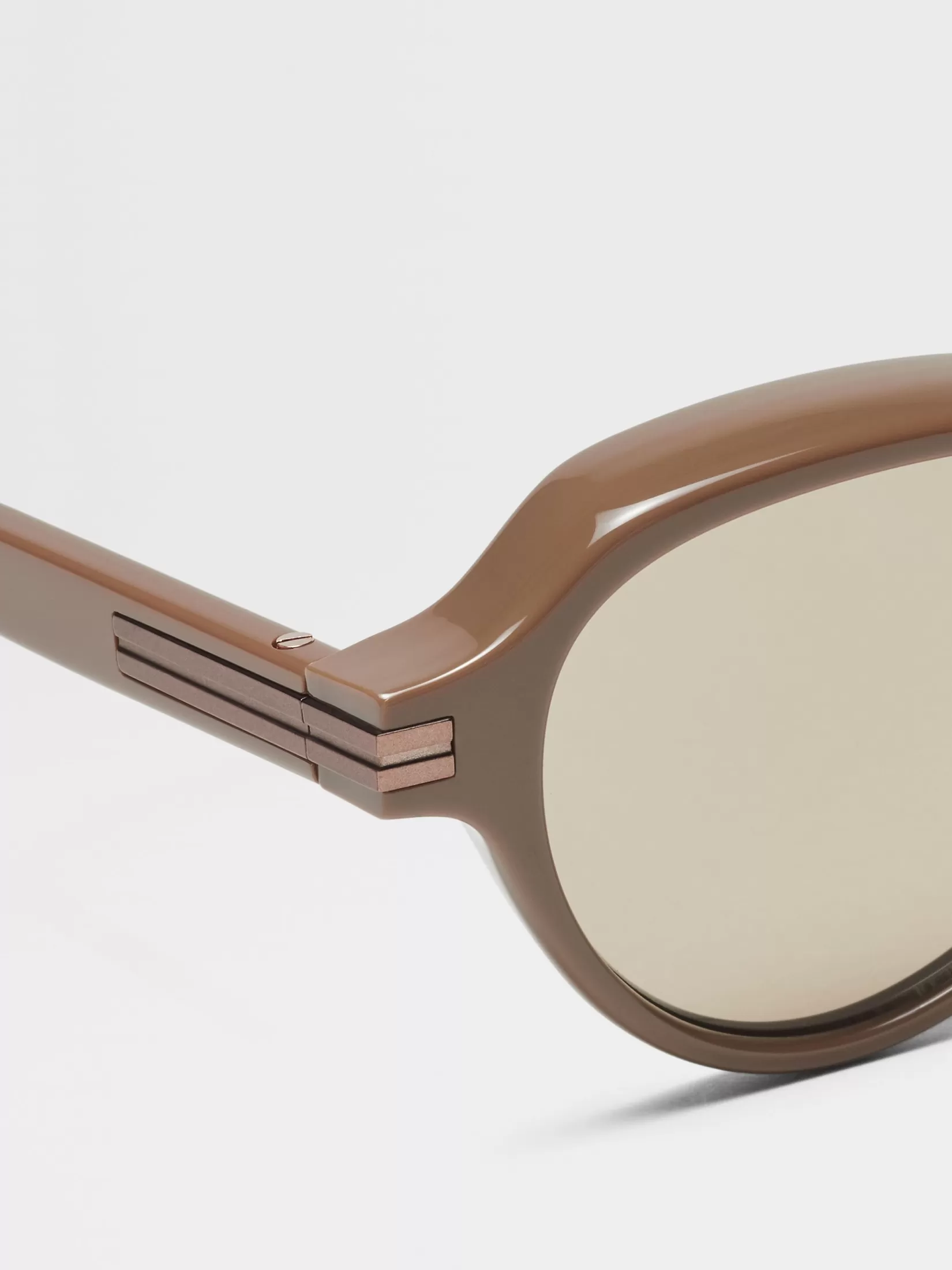 Cheap ZEGNA Gafas de Sol en Acetato Marrón Claro Marrónclaro