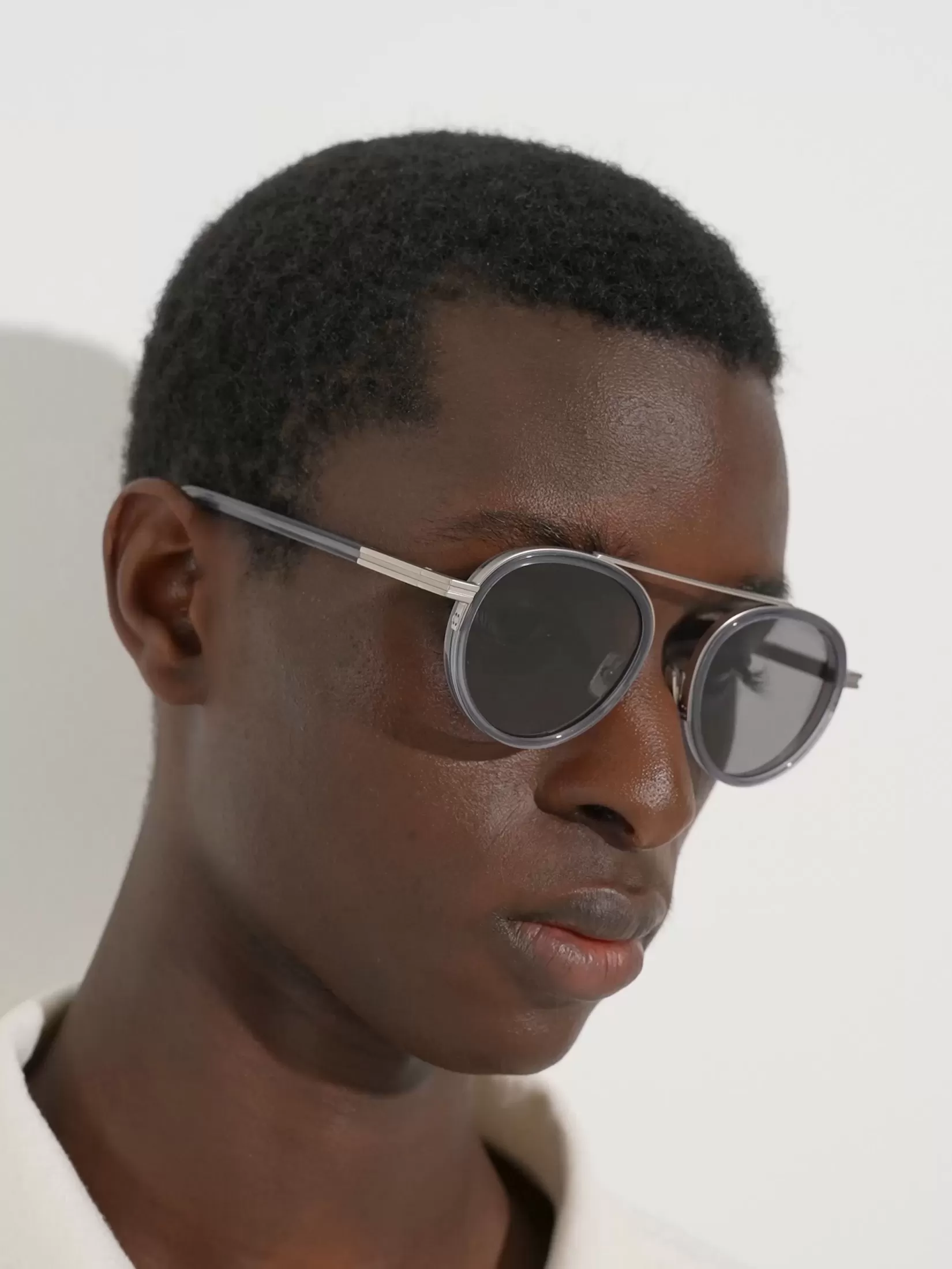 Discount ZEGNA Gafas de Sol Orizzonte II en Acetato y Metal Color Gris Ópalo Grisópalo