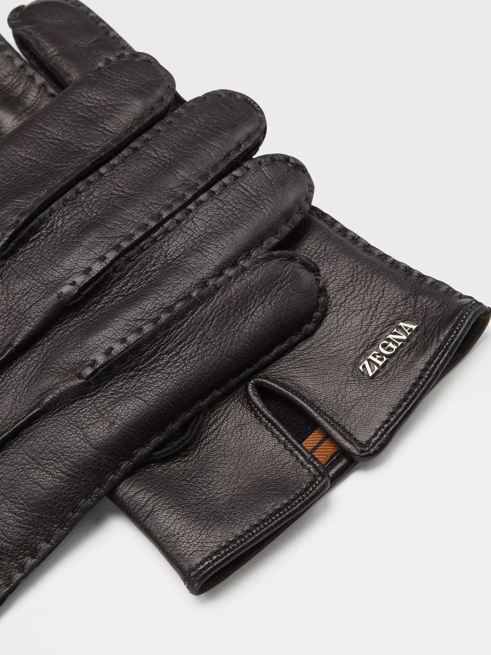 Outlet ZEGNA Guantes de Piel Color Negro