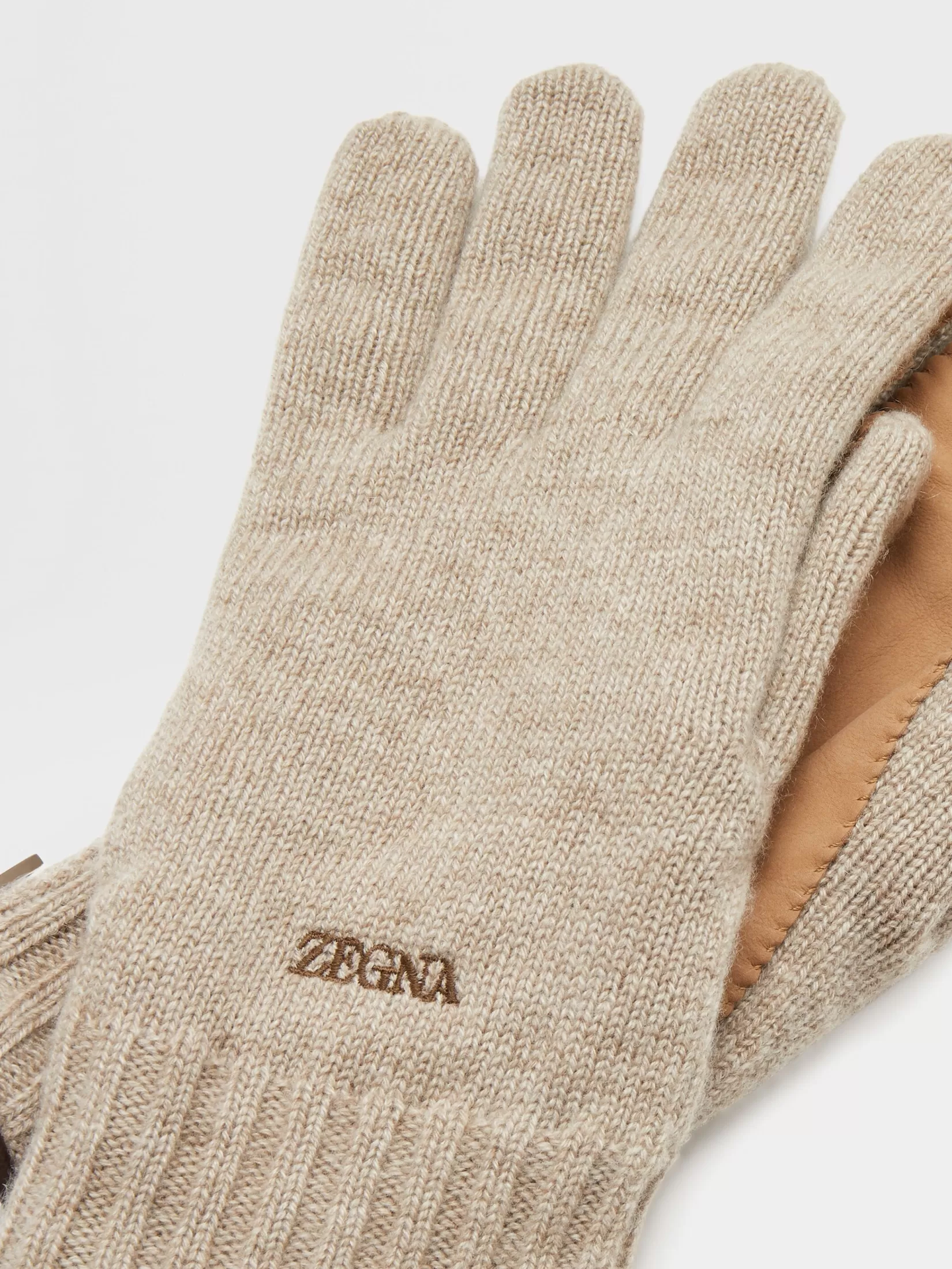 Flash Sale ZEGNA Guantes en Oasi Cashmere Color Beige