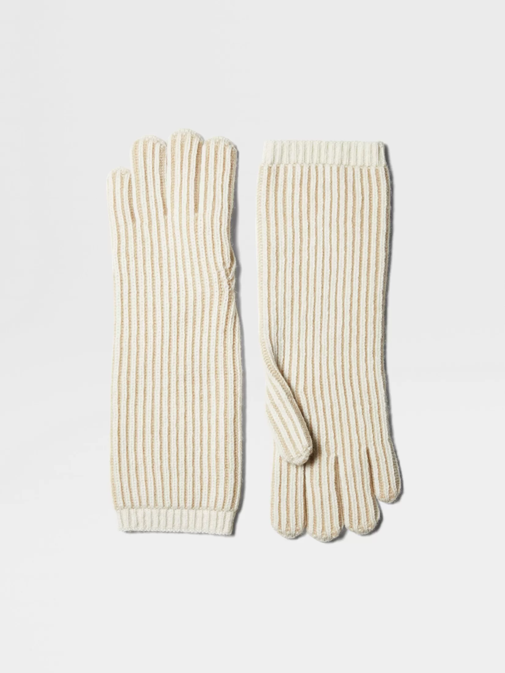 New ZEGNA Guantes en Oasi Cashmere Gris Pardo Claro Grispardoclaro