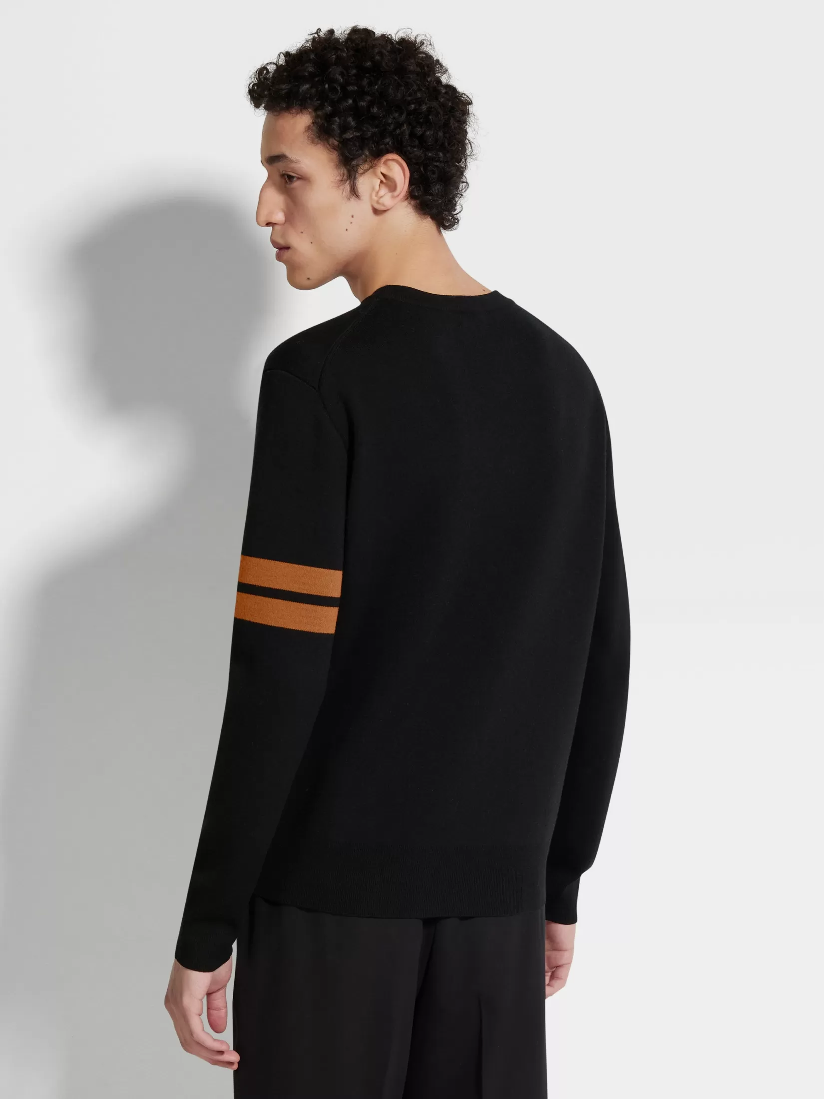 Discount ZEGNA Jersey de Cuello Redondo en Lana High Performance™ Color Negro