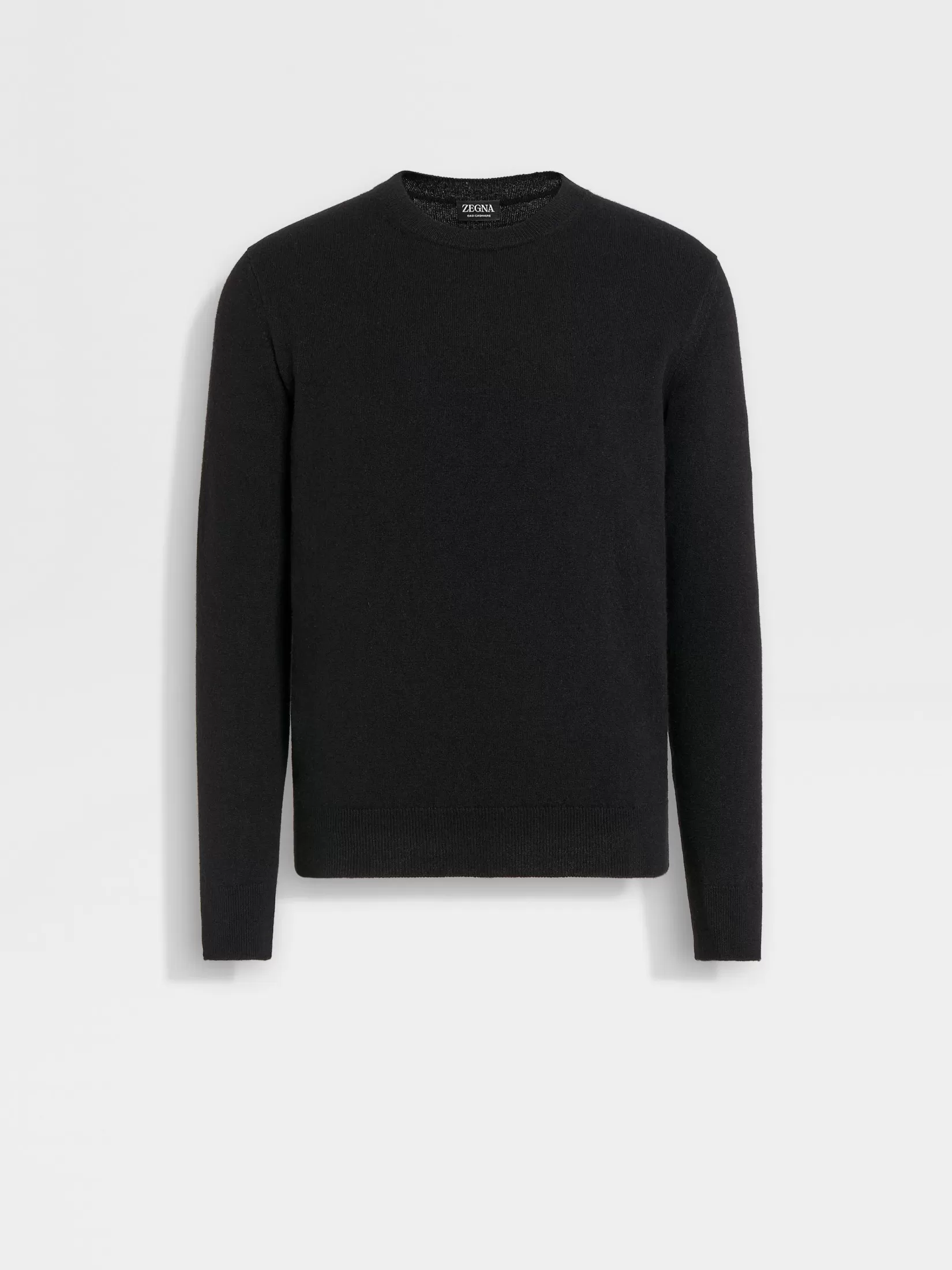 Outlet ZEGNA Jersey de Cuello Redondo en Oasi Cashmere Negro
