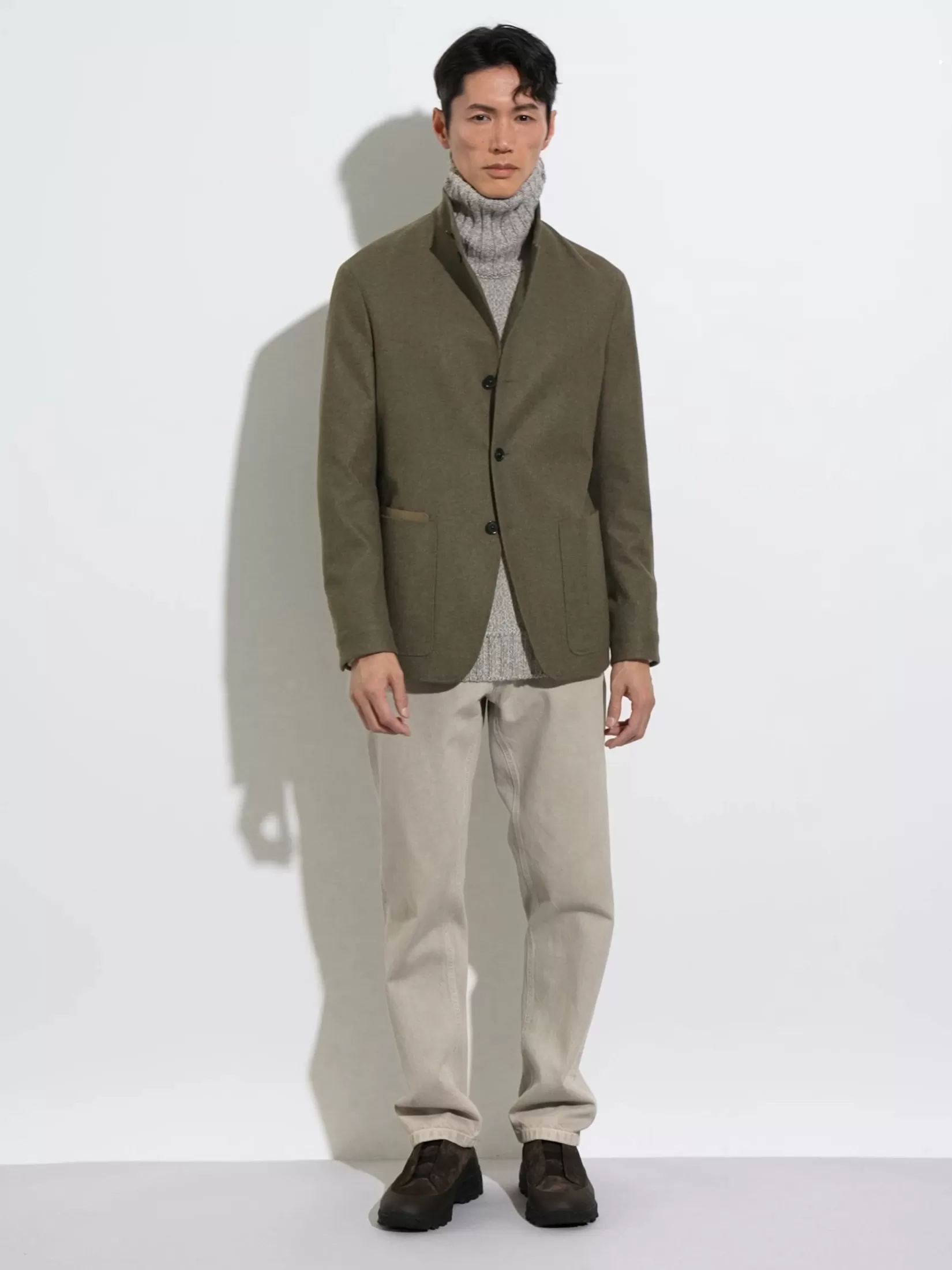 Fashion ZEGNA Jersey de Cuello Vuelto en Oasi Cashmere Gris Pardo Claro Mixto Grispardoclaromixto