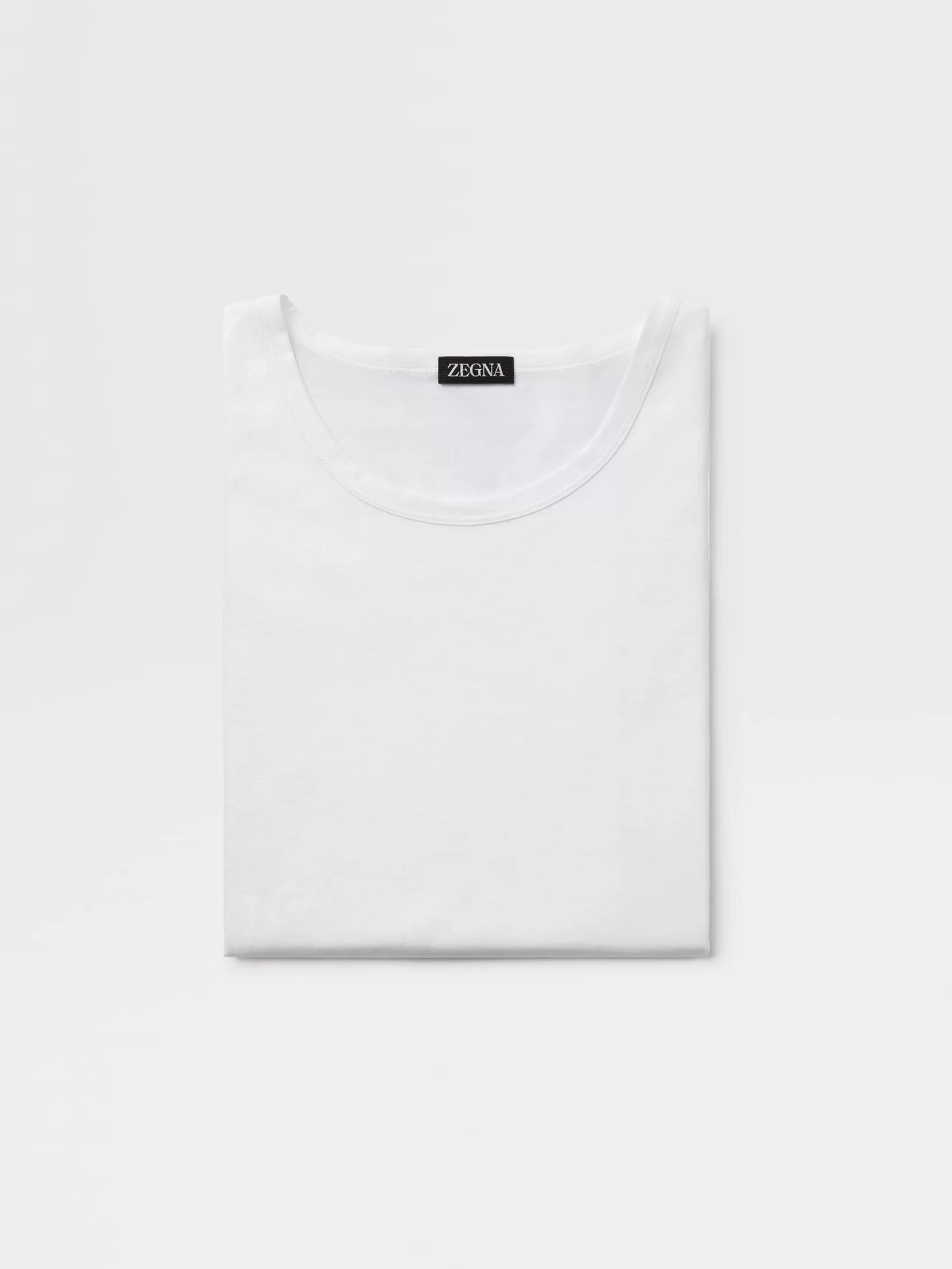 Cheap ZEGNA <br>• Camiseta blanca de tirantes de Algodón Filoscozia Blanco