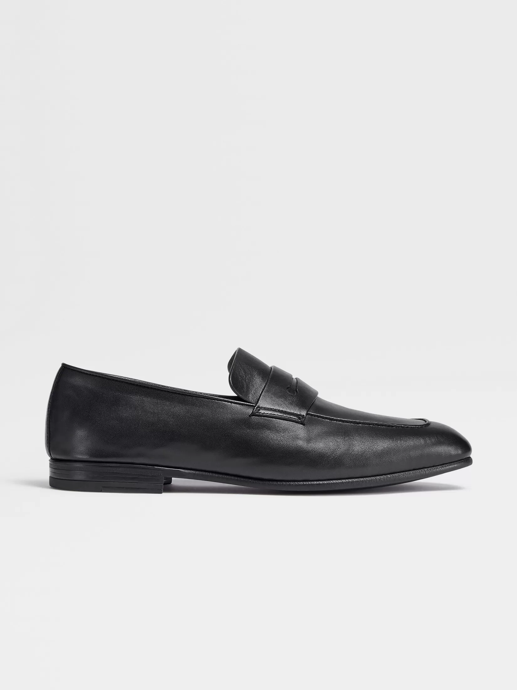 Cheap ZEGNA Mocasines L'Asola en Piel de Color Negro