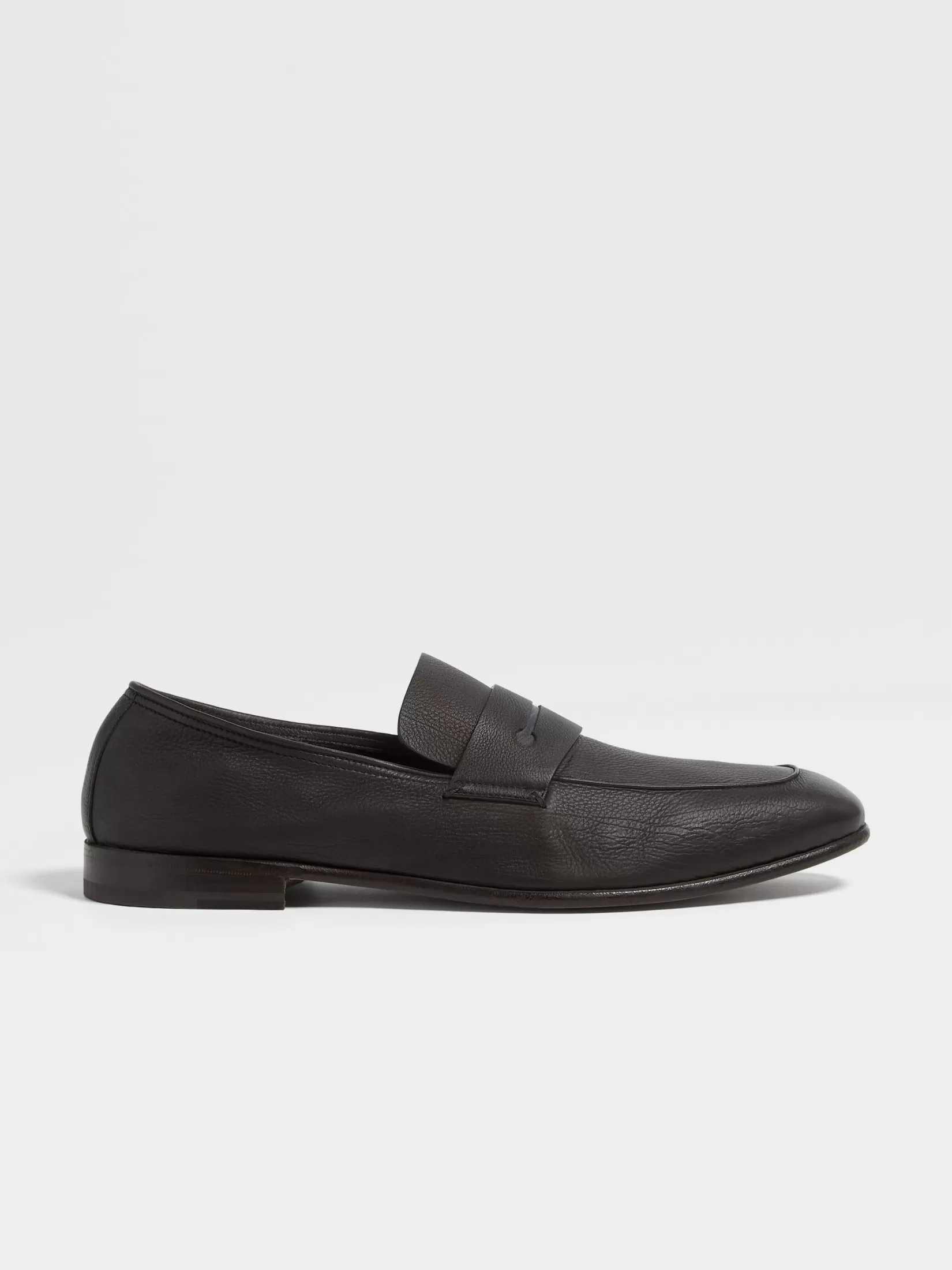Outlet ZEGNA Mocasines L'Asola SECONDSKIN Color Marrón Oscuro Marrónoscuro