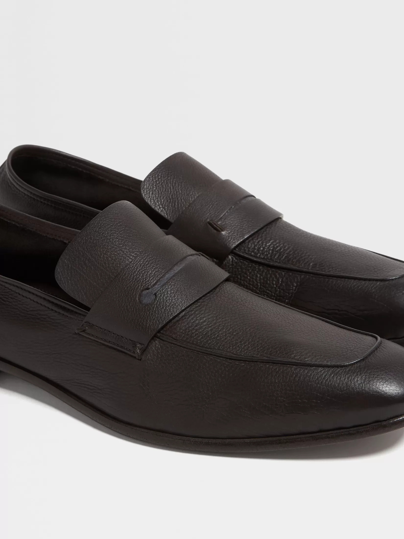 Outlet ZEGNA Mocasines L'Asola SECONDSKIN Color Marrón Oscuro Marrónoscuro
