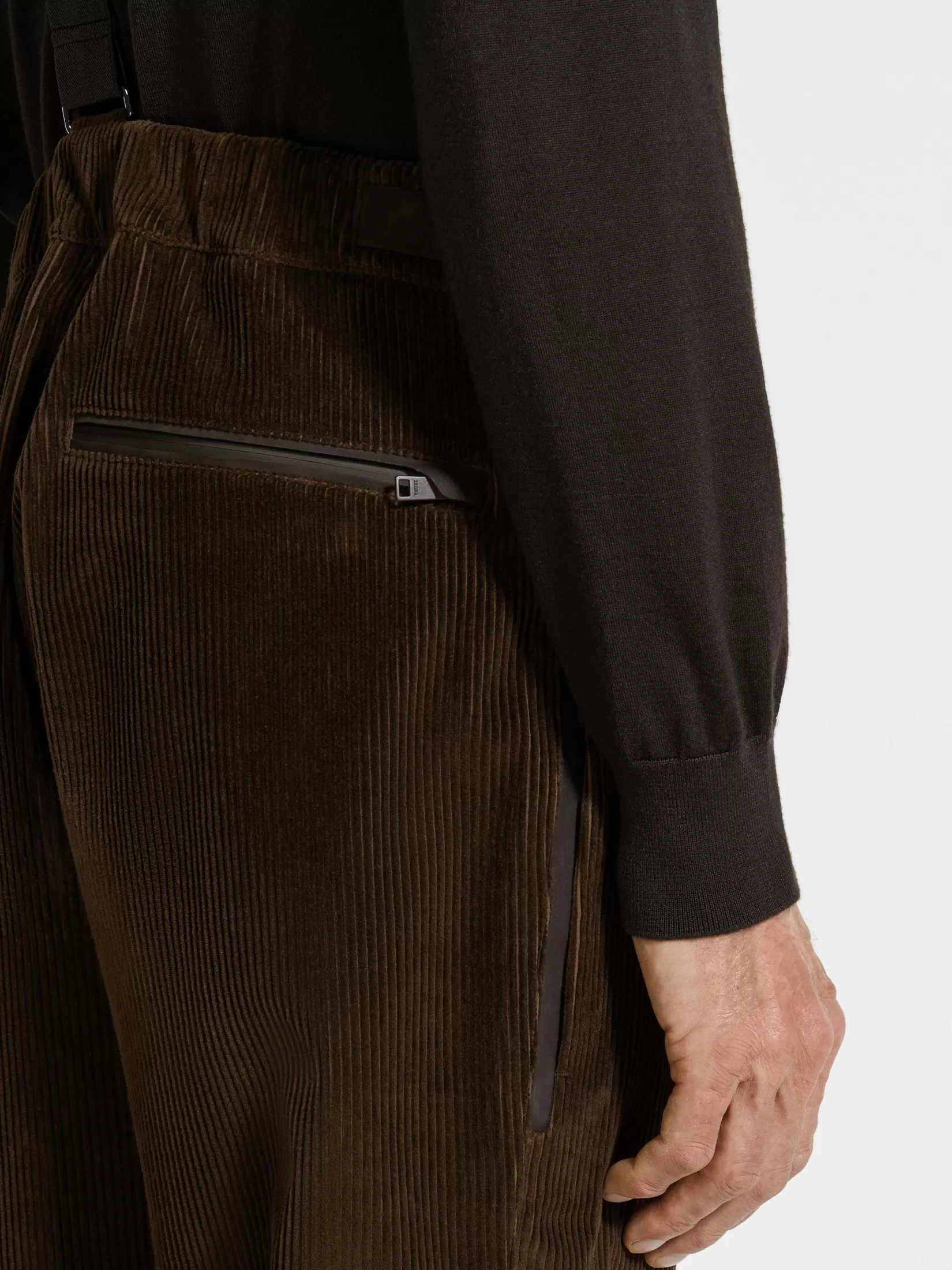 Flash Sale ZEGNA Pantalones de esquí en Cashco Marrónoscuro